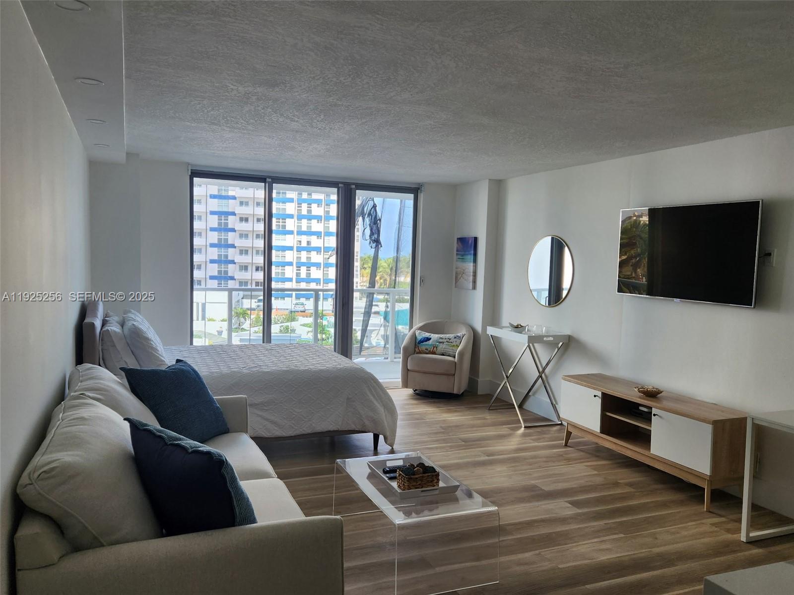 Unique opportunity to own a completely upgraded, fully furnished studio in a beachfront building on desirable Hallandale Beach. This turnkey residence features modern finishes throughout and a renovated private balcony with ocean and city views. Ideal as a primary residence, vacation getaway, or income-producing investment.

Instant cash flow with an excellent tenant in place paying $1,900 per month, with lease through February 2027.

The building is in the final stages of a comprehensive renovation program. All improvements affecting this unit have already been completed, including the recently finished balcony restoration. Unlike many units impacted during the renovation process, this residence is fully rentable and currently generating income, allowing the new owner to enjoy the benefits of the completed upgrades while the building finishes its final improvements.

Resort-style amenities include a heated Olympic-size pool, private beach access, two fitness centers, billiards room, library, lounge areas, 24/7 security, guest valet parking, and on-site laundry.

Seller will pay all special assessments at closing.

Conveniently located minutes from Aventura Mall, Gulfstream Park, dining, shopping, major highways, and Miami and Fort Lauderdale airports. Exceptional value in one of South Florida's most desirable beachfront communities.