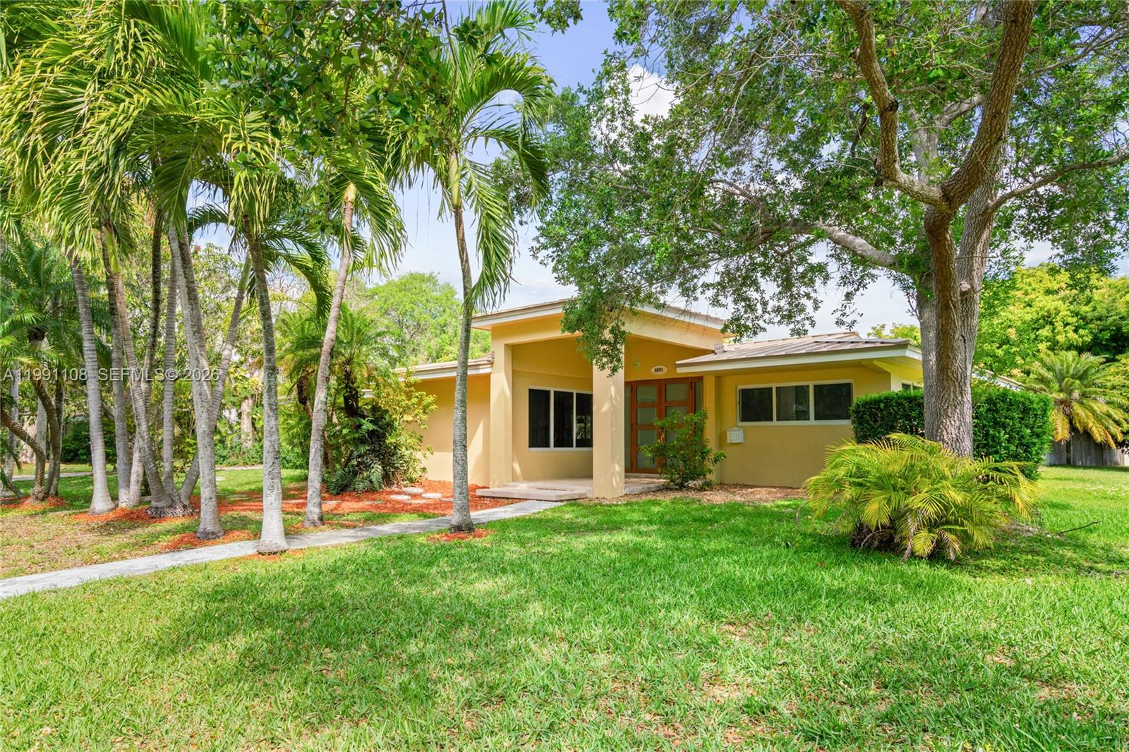 All new Palmetto Bay House. Completely renovated.Oversized lot.French vanilla polished Marble floors,ivory travertine floor to ceiling bathrooms,impact glass, metal roof, all new lighting,GE appliances, custom wood cabinetry in the kitchen, quartz kitchen countertops, vinotemp wine cooler, 2 car garage with windows for natural light,, new electrical, new plumbing, new pool patio screen, new water heater, new jacuzzi, new bathroom faucets.Smart technology wiring, lutron lighting, large corner lot and all fenced in for privacy. Walk into the home thru a high ceiling covered porch and a beautiful double majestic door entry.
Living room and formal dining room with a bar and sink for entertainment. Spacious kitchen with an island overlooks a family room with wide sliding french doors that open directly to the pool. Spacious primary bedroom overlooks the pool with access to the pool and features a deep walk in closet.Primary bathroom is very spacious and has a large brand new jacuzzi bath with separate rain shower and double sinks and a smart toilet. Beautiful neighborhood with mahogany trees, palms,  walk to Coral Reef park, Palmetto high school.