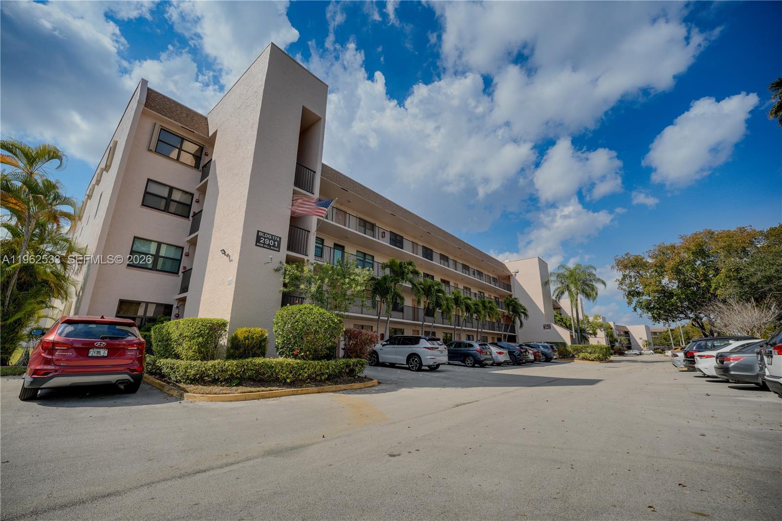Beautifully maintained 2BR/2BA condo in a desirable 55+ community. Recent 40-year inspection completed, including installation of a brand-new elevator for added peace of mind. This unit is centrally positioned within the building to help minimize exterior noise. Features include stainless steel appliances, a large in-unit laundry room, plenty of storage space, and a walk-in shower for added convenience. Enjoy the ease of assigned parking located directly below the unit. Walking distance to the pool and clubhouse. Community features 24-hour security cameras for added safety and comfort.