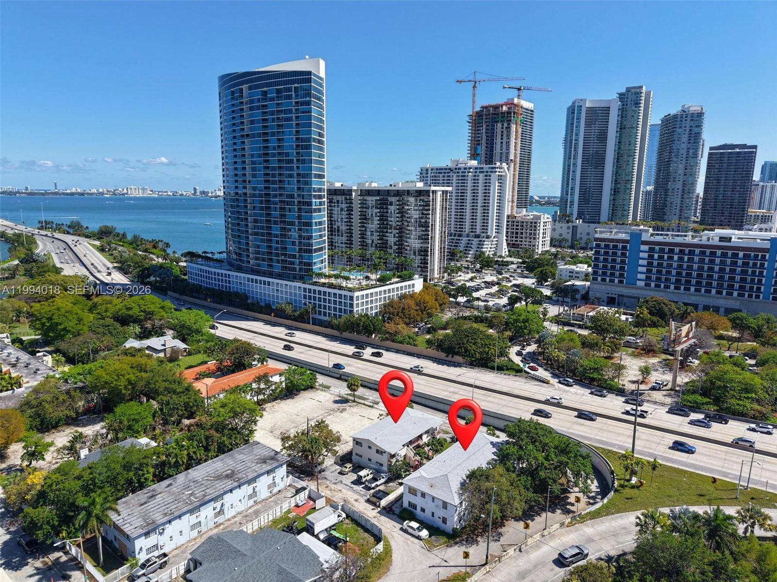 Brand New on Market / Sought after Development Area / These properties are considered landmarks in Old Miami / Properties are located at the intersection between Midtown, The Design District, and the Upper East Side all very explosive areas for real estate sales & rentals / With the site having a strategic location at Edgewater & Midtown, both neighborhoods that have seen a massive influx of residential and mixed-use development becoming one of the most sought-after development markets in Miami / Property is Zoned T5-R with possibility of zoning change to T8-O / Also possible to use Workforce Affordable which include a lot of Developer Perks / Site may also qualify under Florida's Live Local Act which can unlock significant additional Density & Height with reduced parking requirements and expedited approvals / Both of these options would increase Density & Height / The site is comprised of 13,112 SF of land with two buildings totaling 9,946 SF producing income. All units are rented with long term tenants / Rents are way under market / Monthly rents are approximately $20,000. Gross Monthly / Owner Financing Available / Brightline Station coming soon to Biscayne & NE 38th St — adding significant transit value to this already prime location.