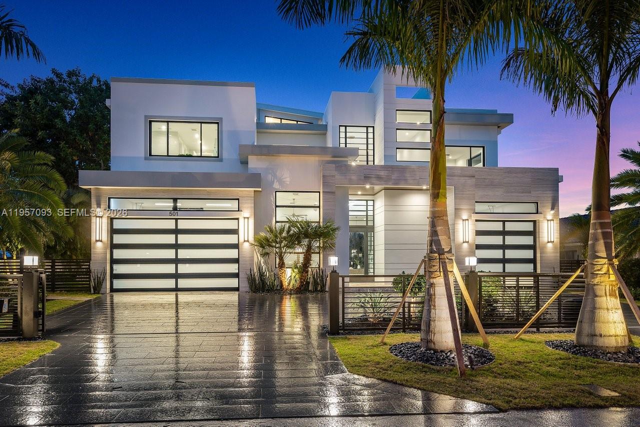 Experience premier waterfront living in this exquisitely designed deep-water estate in East Boca’s coveted Golden

Triangle on “Millionaires Row.” Offering 6 spacious bedrooms and 5.5 baths, every bedroom features its own en-

suite bath for ultimate comfort and privacy. Beautiful and functional outdoor kitchen, hot-tub and pool. Boaters will love the ocean access, which features a private dock and a quick ride to Lake Boca. The stunning rooftop deck delivers panoramic views of the water and surrounding estate homes — perfect for sunset entertaining. Inside, no detail was overlooked. The home showcases high-end finishes, a custom kitchen with an additional concealed butler’s kitchen, Wolf appliances, Sub-Zero refrigeration, gas cooktop, wine cooler, gas fireplace and instant hot water system. Expansive living spaces blend elegance and

function, ideal for both relaxed living and grand entertaining. Additional highlights include two garages (3 total

spaces), generous bedroom sizes, and seamless indoor-outdoor flow. Located just minutes from Mizner Park, The

Boca Raton Resort, world-class dining, shopping, and major airports, this home offers the ultimate South Florida

luxury lifestyle by land and sea. 2020 Galeon 500 Fly (53+ft) Yacht (low hours) also available.
