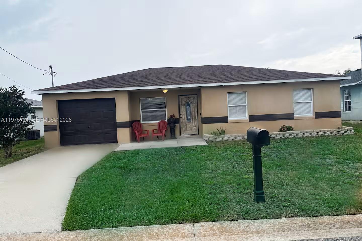 Charming furnished 3-bedroom, 1.5-bath block home in a well-established Winter Haven neighborhood with NO HOA.
Features include an updated eat-in kitchen with shaker cabinets, granite countertops, and stainless-steel appliances. A/C replaced in 2022 and roof updated in 2016. Tile flooring in main areas, carpet in bedrooms, a separate laundry room, and a 1-car garage.
Enjoy a private backyard with mature mango and kumquat trees and no rear neighbors.
Currently operating as a successful Airbnb, generating approximately $4,000 in monthly profit, this is an excellent opportunity for investors or homeowners seeking income potential.