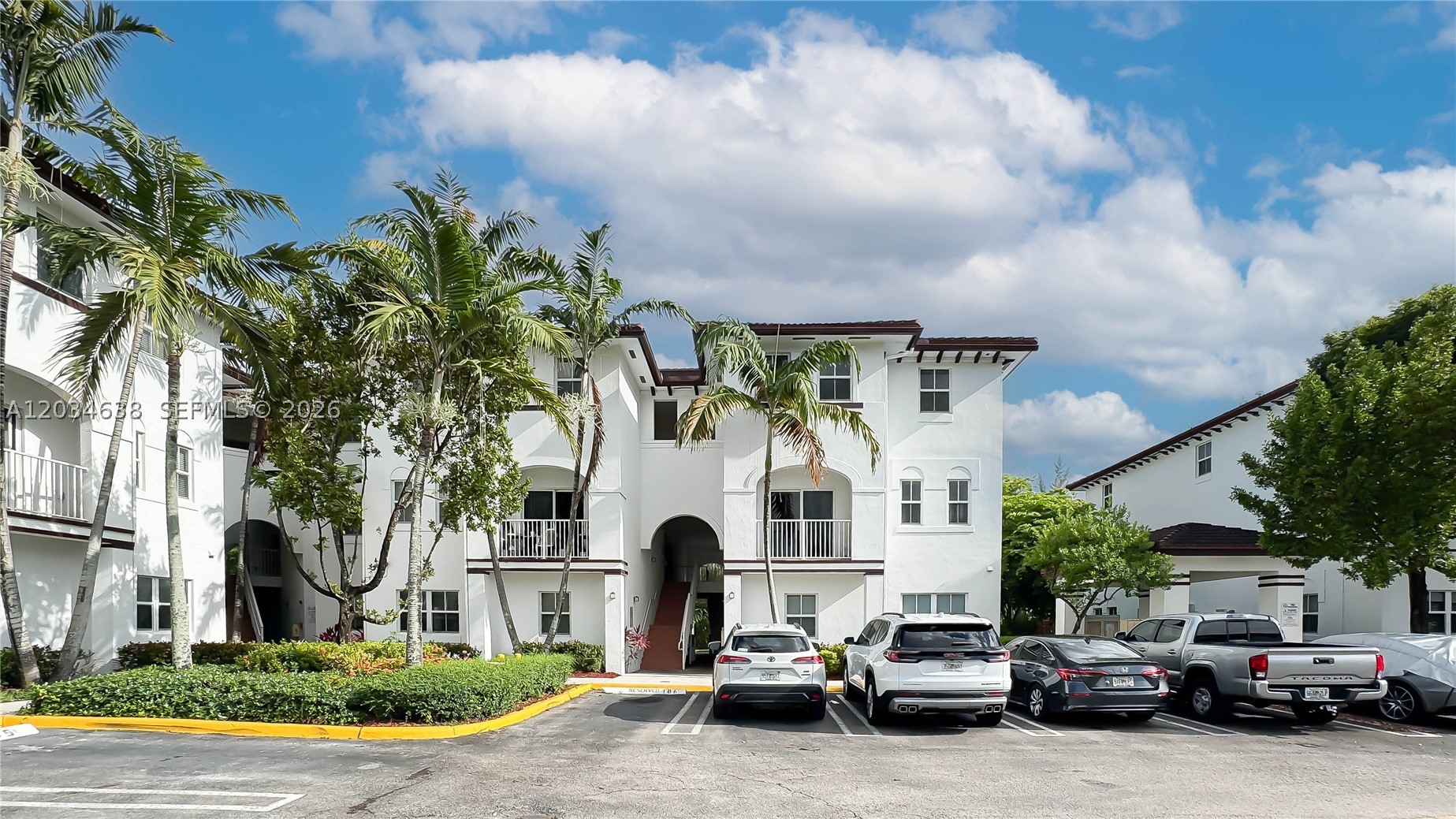 Beautiful corner-unit townhouse-style condo in the heart of Doral! This spacious 2-story residence features 3 bedrooms, 2.5 bathrooms, and 2 assigned parking spaces. Enjoy an open and functional floor plan with laminate flooring throughout—no carpet. Corner location provides added privacy and natural light. Pet-friendly community conveniently located near top-rated schools, shopping, dining, major highways, and Miami International Airport. Ideal for families or investors.
