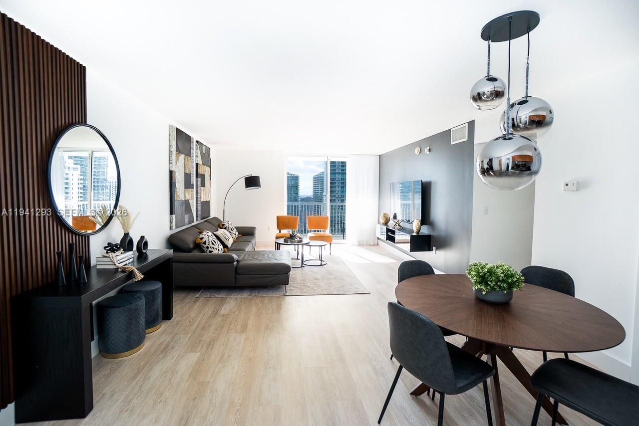 Experience the pinnacle of urban sophistication in this stunning 3-bedroom, 2-bathroom corner residence. Located on the highly coveted Brickell Bay Drive, this home offers a seamless blend of luxury and lifestyle. Residents are just steps away from world-class dining, vibrant nightlife, Mary Brickell Village, and the high-end retail of Brickell City Centre. The sun drenched shores of Miami and Biscayne beaches are only 10 minutes away.The unit is being sold fully furnished and meticulously decorated, this turn-key home features expansive windows and a private balcony that frame breathtaking vistas of the city skyline and sparkling water. Enjoy premium building amenities designed for comfort and convenience, including 24/7 concierge security, valet parking, swimming pool, fitness center, recreational room, kids playroom and more. Whether you are seeking the ultimate Brickell lifestyle or a high-yield asset in Miami’s Financial District, this property delivers. Currently operating as a successful Airbnb, it is perfectly positioned to meet the area's high rental demand.