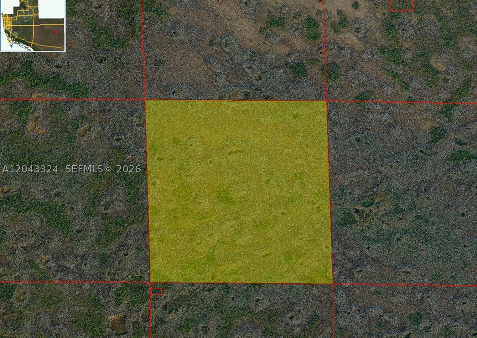Rare opportunity to own 5.00 acres of vacant land in Ochopee, Florida, PID #00161756109. Enjoy a private, natural setting with potential for recreational use, investment, or future development subject to zoning and permitting requirements. The property is located in a rural area of Collier County and provides a unique opportunity for buyers seeking acreage and privacy. The property currently has no public road access. No public water or public sewer connections are known to be available. Water service would likely require a private well, and sewer service would likely require a private septic system, subject to county approvals and buyer verification.