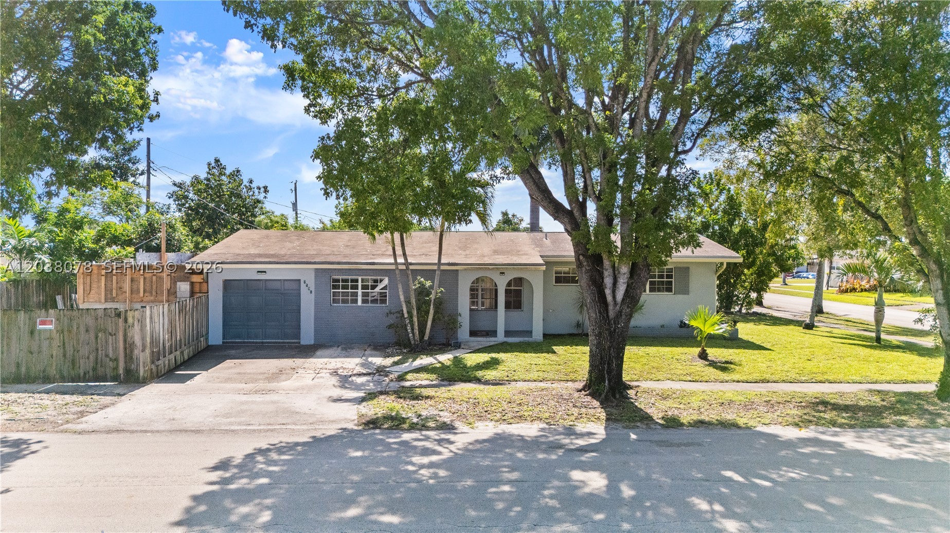 Beautifully updated 2 bedroom, 2 bathroom single family home located in the city of  Hollywood. The property is situated on an oversized corner lot with a fenced in backyard.  Lawn maintenance included. No HOA approval required.