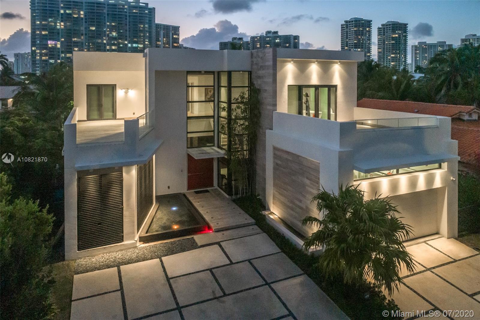 This newly constructed modern masterpiece offers luxury living at its finest and a private oasis in the exclusive neighborhood of Golden Beach. This uniquely located estate is situated on 75 ft of water frontage with unparalleled views to satisfy a true boater’s dreams. Over 5,000 sq ft of living area finished with wood and marble accents make this home a one-of-a-kind curation and a move-in ready mansion on the palm tree covered Golden Beach Drive. Every bedroom is generously sized and made to feel like a master, finished from top to bottom and offering the perfect layout for both entertaining and everyday private retreat.