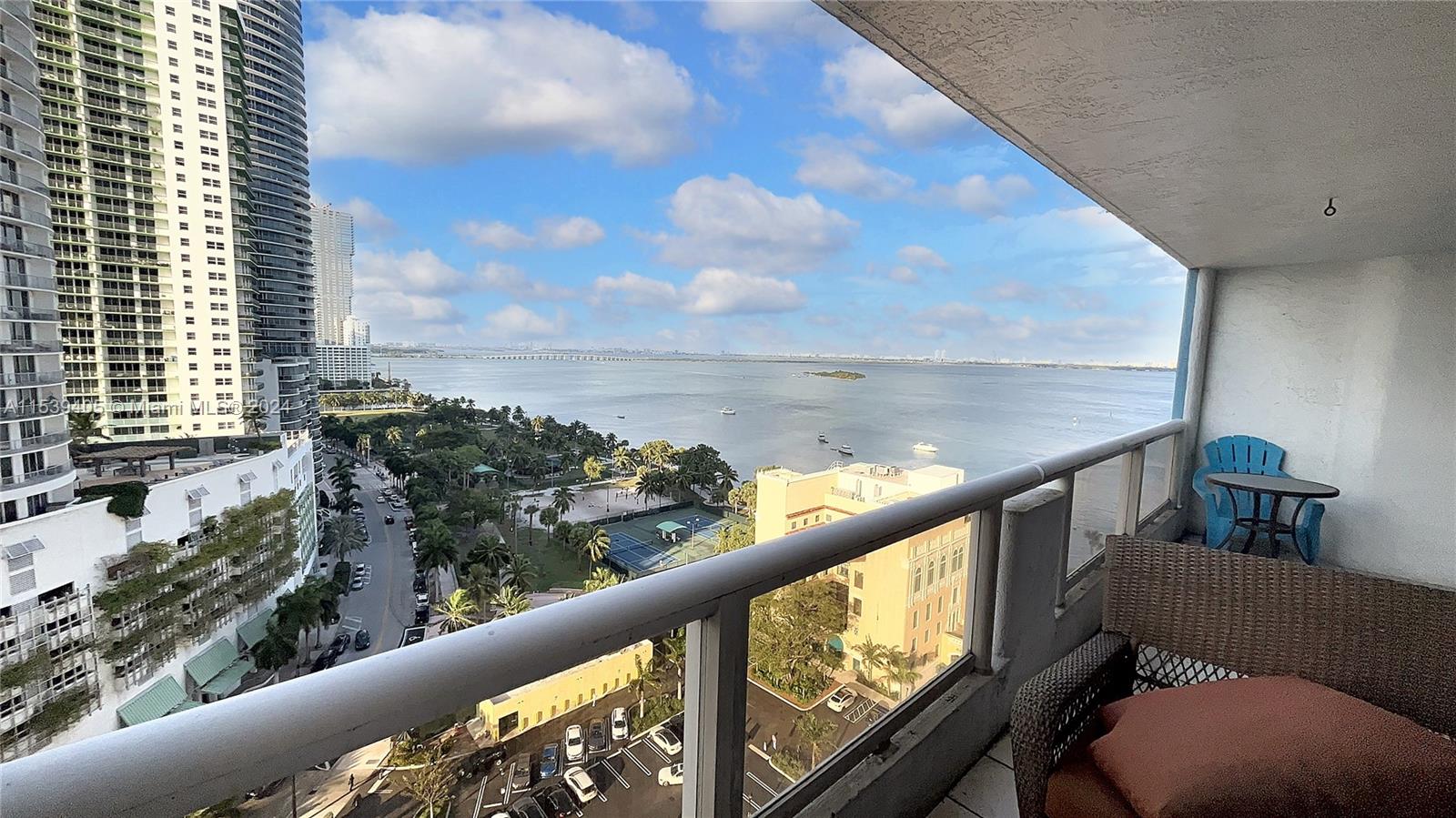 More photos coming soon! Beautiful 1Bed | 1Bath beautiful views of Biscayne Bay , Miami Beach and Margaret Pace Park. Over 1,000 Sq Ft of interior! Only minutes from Brickell, Miami Beach, Design District and Miami Int'l Airport. Building Amenities on-site include pool, jacuzzi, fitness center, concierge & valet parking. Full access to diverse retail shops and services that include 5+ restaurants, pharmacy, dry cleaners, beauty salon, and much more.