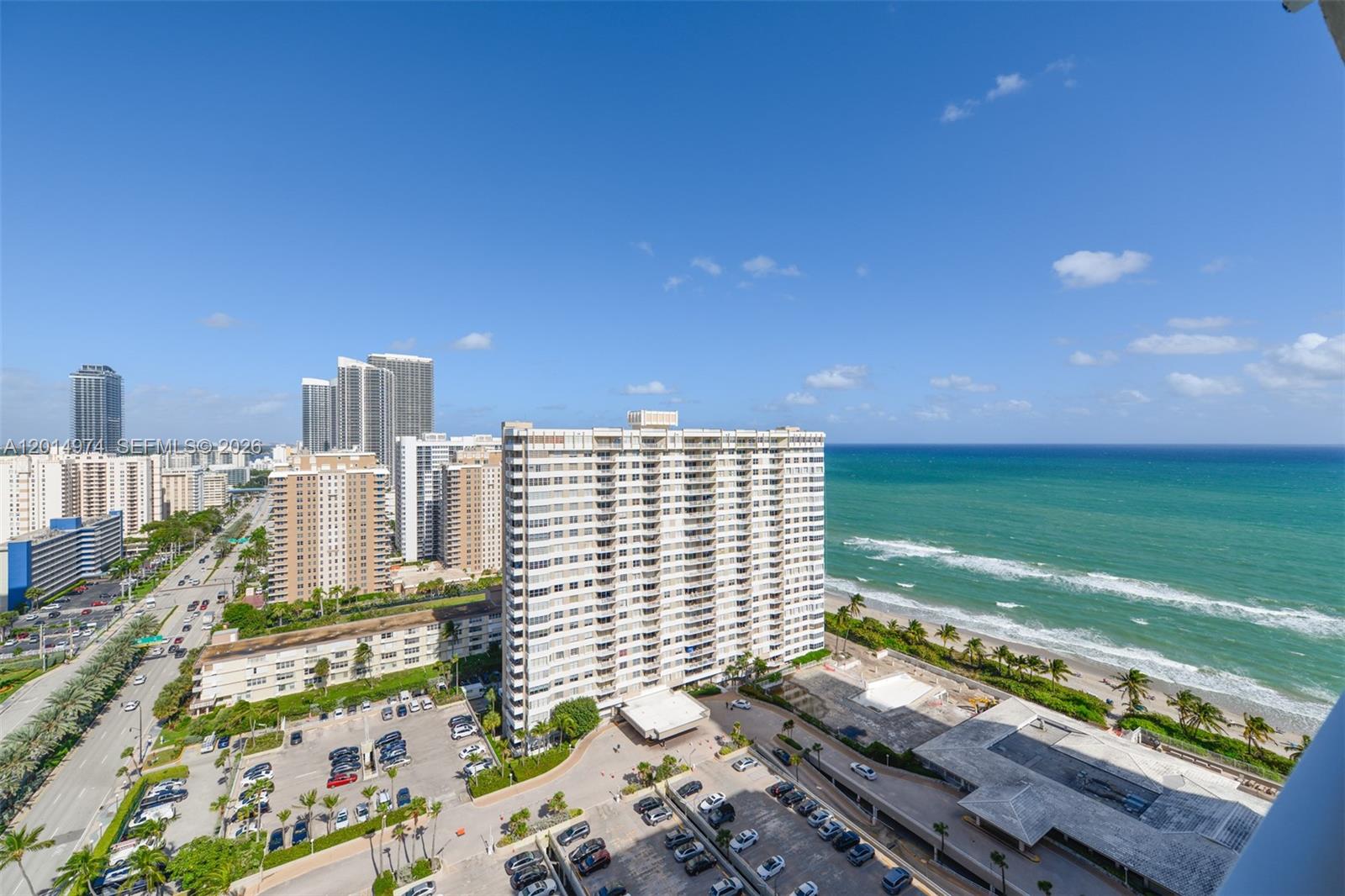 Live elevated in this completely remodeled penthouse at The Hemispheres, converted into a 2-bedroom with modern finishes and designer touches throughout. Enjoy ocean, city, and pool-area views from the north-facing balcony, and a sleek, open layout designed for everyday comfort and entertaining. The updated kitchen features stainless steel appliances, contemporary cabinetry, and clean lines that complement the airy feel of the home. Steps from the sand in a full-service oceanfront community with beach service, multiple pools, tennis and pickleball, fitness centers/sauna, on-site dining, mini-markets, marina, valet, and 24/7 security—a true Hallandale Beach lifestyle.