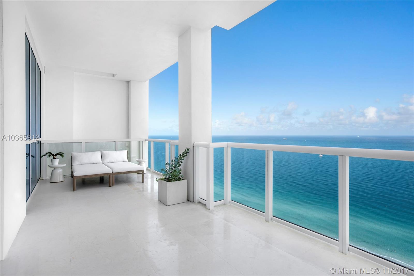 Reside in the clouds hovering 35 floors up in the most coveted South of fifth tower, Continuum. Experience sophistication w/ views of N.E. & W. from this rare corner 3,030 SqFt unit & 4 balconies. Extensively upgraded w/ custom touches of timeless elegance & luxury. Honed & tumbled Italian Marble floors, Miele & Subzero kitchen & Waterworks bathrooms. Unparalleled direct ocean, city & bay views that exude warmth & light throughout. This extraordinary package includes designer-crafted poolside Cabana 4 & five parking spaces. Continuum is set on 12 acres w/ 1,000 linear ft of ocean frontage including full beach service, poolside restaurant, two lagoon style pools, a lap pool & a 25,000 sf state-of-the-art fitness center & spa. The resort-style complex offers complimentary gym classes daily.