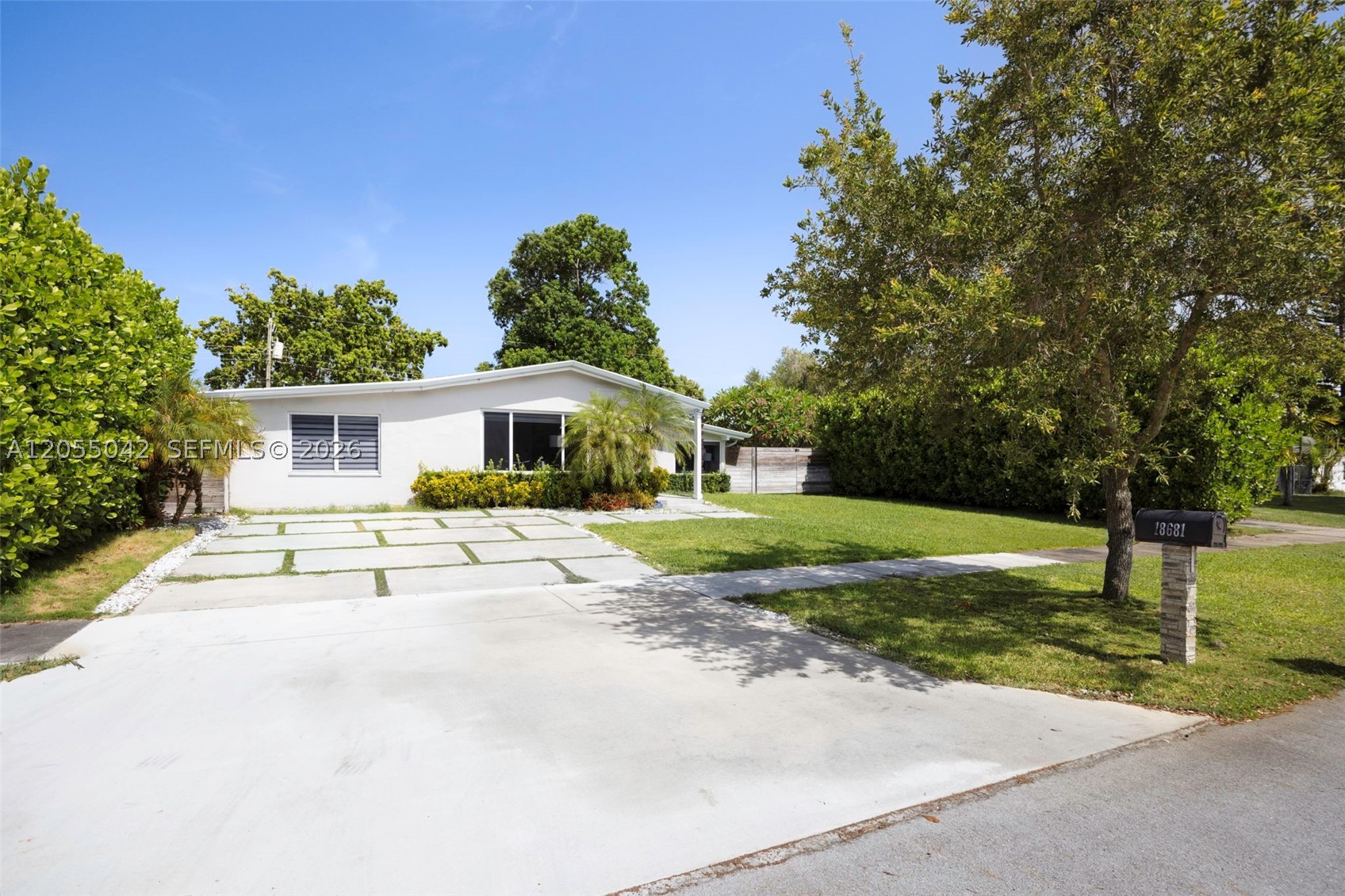 Beautifully updated 4-bedroom, 2-bath residence in the desirable Bel-Aire neighborhood of Cutler Bay, offering the perfect blend of style, comfort, and functionality. This move-in-ready CBS home features a bright, open floor plan with porcelain tile flooring throughout, recessed lighting, abundant natural light, and a split-bedroom layout designed for everyday living. The renovated kitchen is appointed with modern appliances and flows seamlessly into the spacious living and dining areas, while the updated bathrooms add a fresh, contemporary touch. Recent improvements include a newer roof, complete impact windows and doors, central A/C, a new water heater, and PVC plumbing. The home also features a sprinkler system in both the front and back yards. Step outside to a fully fenced backyard with a covered patio, large storage shed, and plenty of room to park a boat or RV. Ideally located near Black Point Marina, parks, shopping, dining, top-rated schools, the Florida Turnpike, and US-1, this exceptional property also offers the added benefit of no HOA.