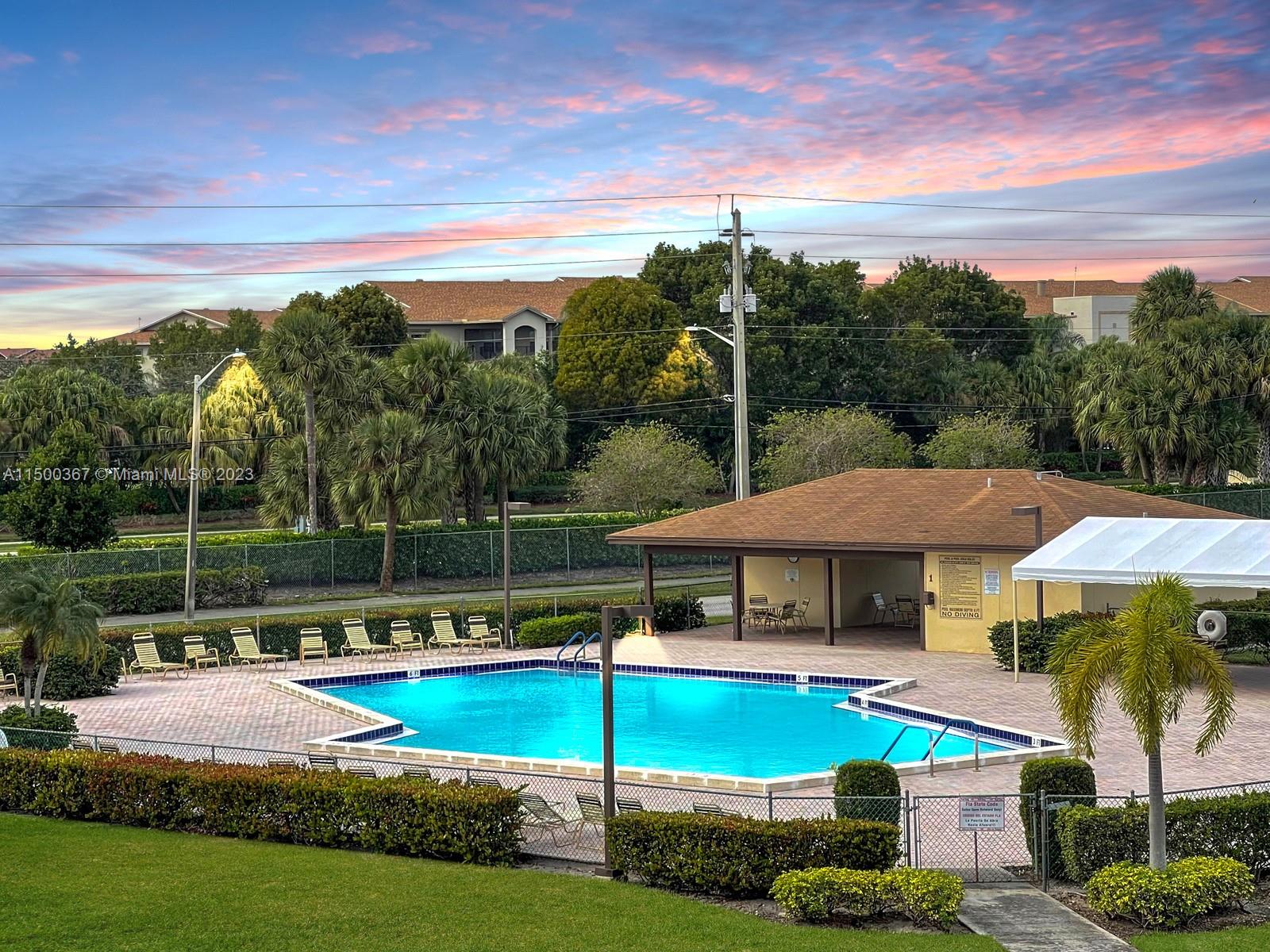 SPACIOUS  2 BED, 2 BATH HIGHLY DESIRABLE WATERFRONT CORNER UNIT IN THE 55+ RESORT STYLE GATED COMMUNITY OF CENTURY VILLAGE. SPACIOUS HOME FEATURES 1,166 SQ FT OF LIVING, BEAUTIFUL FLOORING, PRIMARY SUITE HAS LARGE WALK-IN CLOSET & EN-SUITE BATH. TILED & ENCLOSED PATIO IS PERFECT FOR OUTDOOR DINING & RELAXING WHILE ENJOYING SERENE VIEWS. ASSIGNED PARKING IN FRONT OF THE BUILDING. FANTASTIC AMENITIES INCLUDE FITNESS CENTER, HEATED POOLS, SAUNA, PICNIC & BBQ AREAS, TENNIS COURTS, 135,000 SQ FT CLUB HOUSE, 18-HOLE, PAR 71 CHAMPIONSHIP GOLF COURSE, 1,042-SEAT THEATER, BILLIARD ROOM, SHUFFLEBOARD. DEDICATED FIRE RESCUE STATION, IN-HOUSE BUS SHUTTLE. LOCATED NEAR MALLS, PEMBROKE GARDENS, RESTAURANTS & 3 HOSPITALS & AND MAJOR HIGHWAYS.