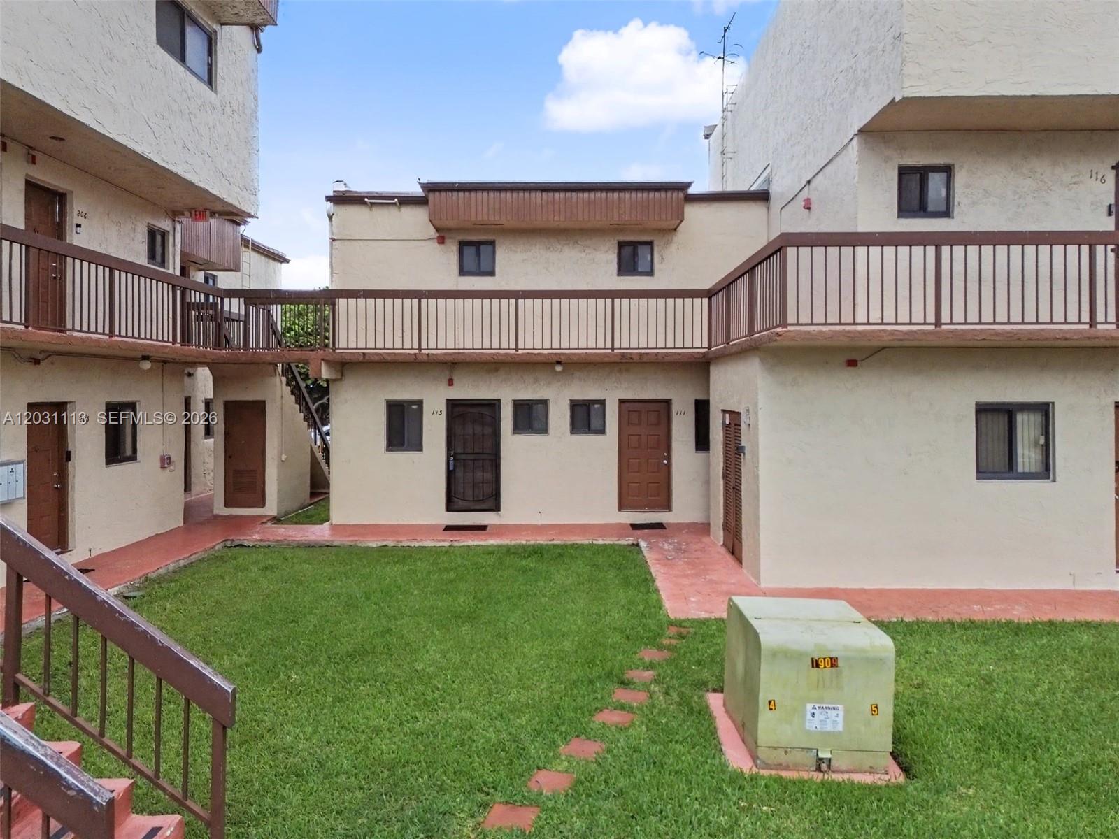 Welcome to this stunning , move-in-ready townhome style condo located in the desirable Sweetwater area of Miami, well located minutes away from FIU . This renovated home features 2 bedroom, 1.5 bath property offers the perfect blend of modern comfort and convenience , thoughtfully designed living space. Step inside to a bright interior featuring tile flooring, and spacious kitchen with stainless steel appliances . Both bedrooms are generously sized . Take advantage of the Outdoor space . Property is Nestled in a quiet, well-maintained community , walking distance from the pool , ideally situated near major highways and a shopping center. Move in Ready , must see!
