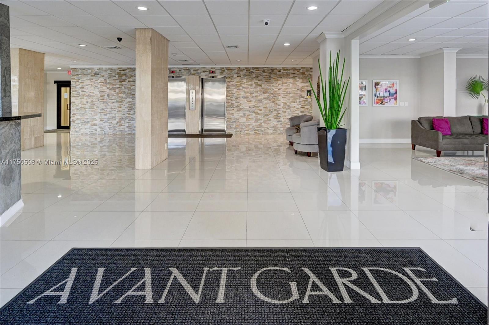 Welcome to the AVANT GARDE, just footsteps to the ocean ! This exceptional 1 bedroom 2 bath unit that easily converts to a 2 bedroom offers it all ! Renovated open concept Kitchen, Living Room and Dining room with Floor to ceiling windows and beautiful water views. Amazing amenities Include: 24 Hour Gate guard, Lobby door man, modern gym, tennis court, billiard room, Heated salt water pool, with direct beach access ! Located in Prime Location close to Luxury Restaurants, shopping, and the Famous Aventura mall. Avant Garde has completed the 50 Year Re-certification and all state regulations, Buildng has just been painted and has NO ASSESMENTS. This is a Well managed building with low condo fee's and is impeccable! Unit is being sold fully furnished, just move right in and Enjoy !!