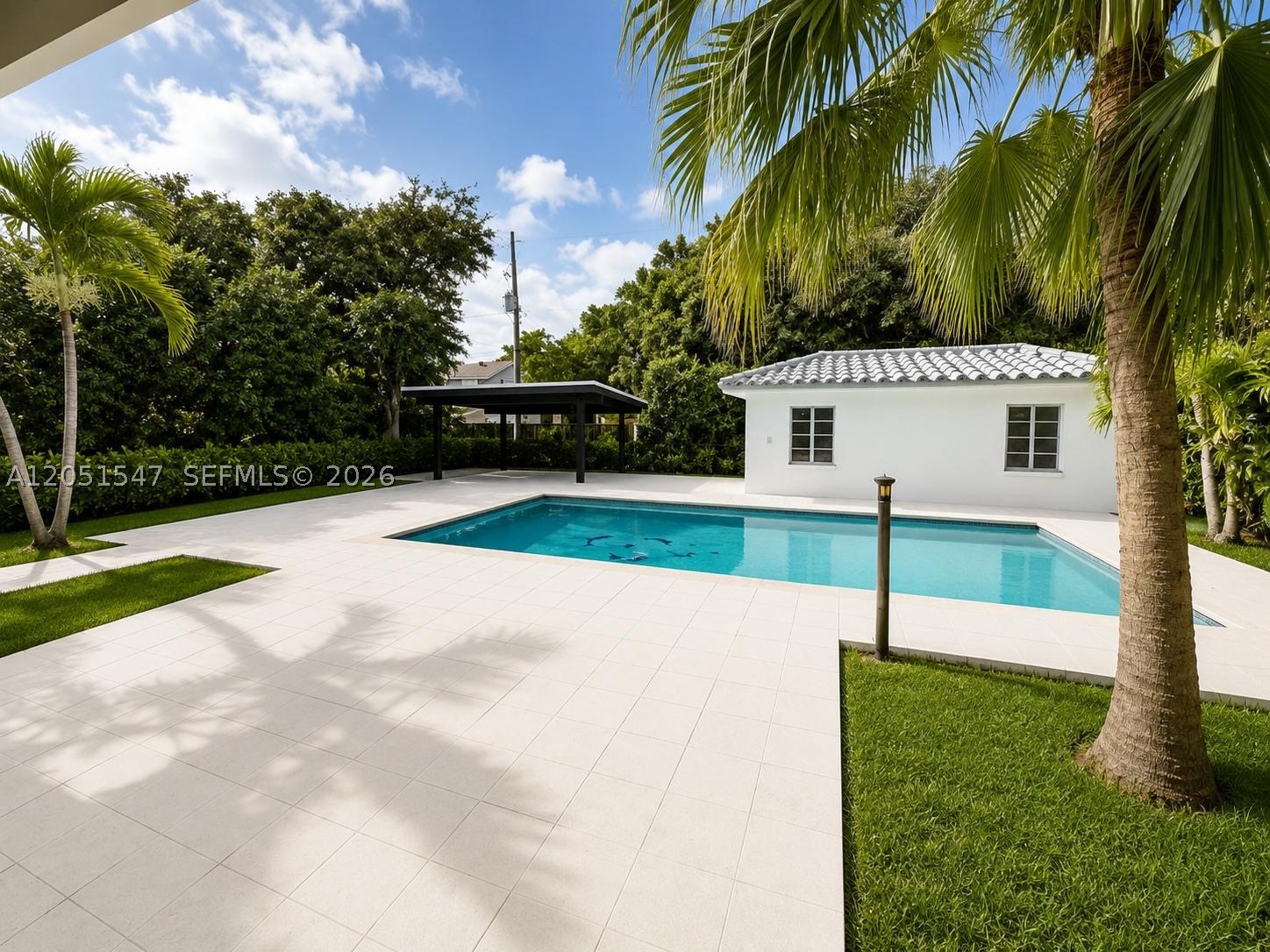 A beautiful home located in the heart of The Village of Biscayne Park Estates. 3-bedroom, 3-bathroom home sits on an 11,025 SQFT lot with a fully fenced in pool. The house has been completely renovated. This property also boasts an additional 450sqft detached guest house. There is a covered deck that leads on to the pool area that is Perfect for entertaining! Biscayne Park is a gorgeous neighborhood and very well located. Enjoy the convenience of nearby amenities including the Ed Burke Rec Center, Miami Country Day School (just 2 minutes away), and Barry University (only 5 minutes away).