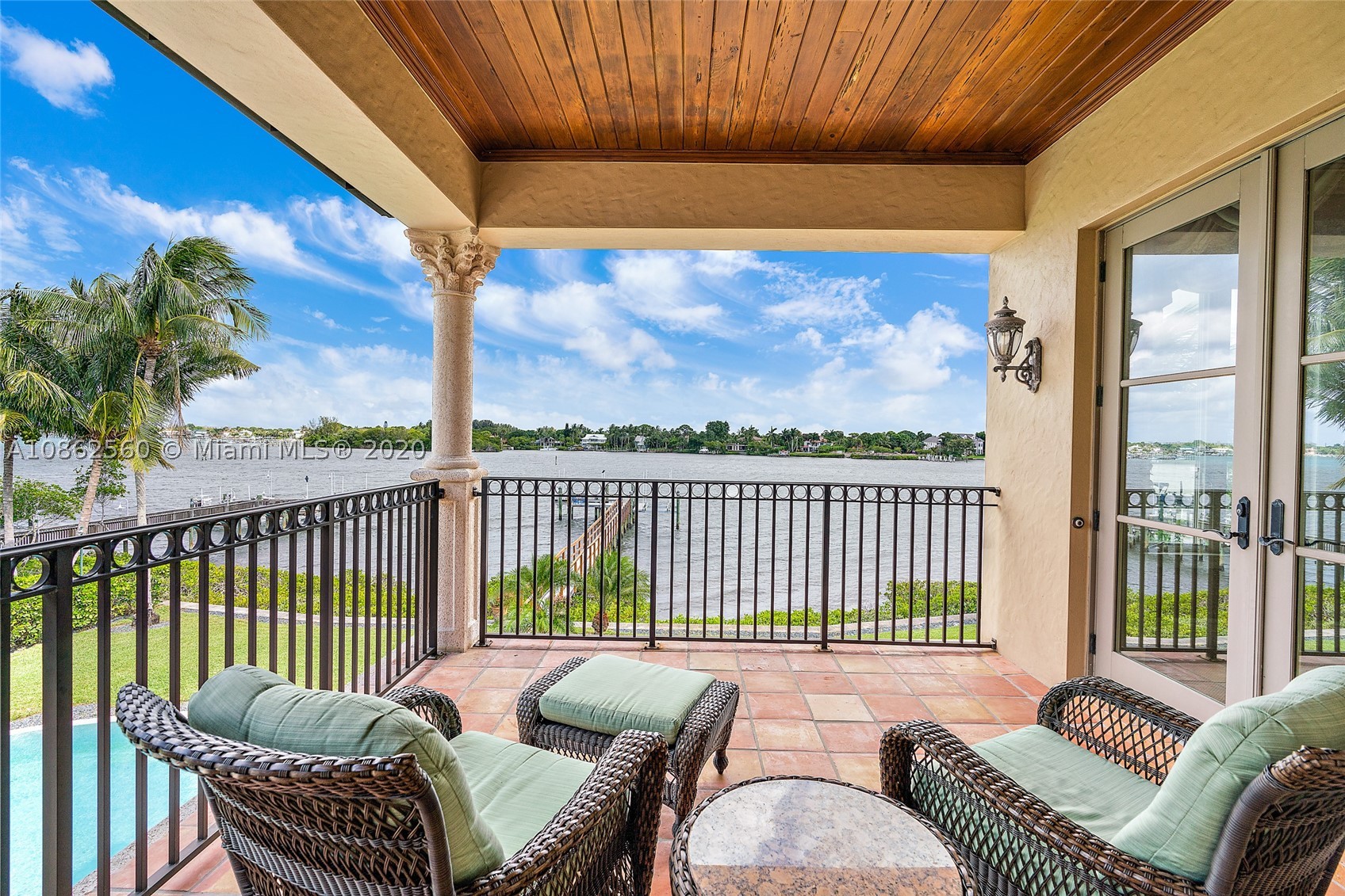 Boasting over a 100 feet of water-frontage and incredible panoramic views of the Loxahatchee River, this grand estate is a true master piece. Set on one acre of land and located on the sought after Pennock Point Road, this 8,500+ sq. ft. home, built by Ecclestone Signature Homes, truly displays craftsmanship and attention to detail. Upon entering you will be drawn in by the water views. The home is a perfect combination of formal and informal living. The formal dining area, leading into the living room along with the wine storage lend for that elegant formal event. The open kitchen to the family room, breakfast room and summer kitchen allow for that comfortable casual living. The master bedroom, with his and her bathrooms, has amazing views, including the famed Jupiter Lighthouse.