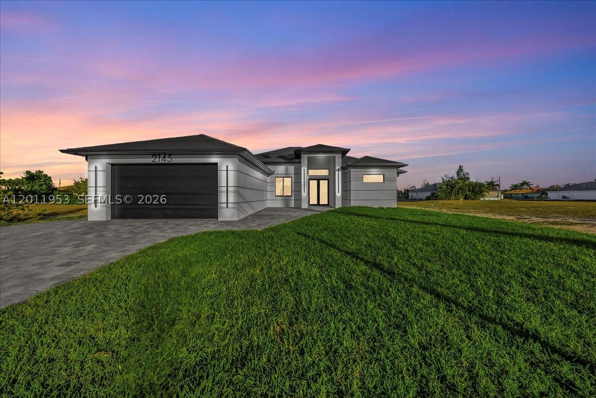 New construction · 4 bed / 4 bath · 3,228 sq ft
Enjoy modern luxury in this brand-new residence, designed to impress. Four bedrooms, each with its own private en-suite featuring a rain shower and a smart toilet.
The primary suite offers a spa-style bath with a freestanding soaking tub, a pass-through shower with separate faucets, and dual walk-in closets with custom built-ins. Elegant 48x48 porcelain tile runs throughout the home.
The modern kitchen stands out with contemporary cabinetry, quartz countertops, a center island, and ample storage, plus an electric cooktop, double ovens, and a smart French-door refrigerator with bottom freezer. The dining area flows into the great room — ideal for gatherings — and the home also includes a den and an outdoor kitchen. The beautiful terrace invites you to entertain family and friends.
The builder offers the option to add a 14' x 28' pool with pavers at a competitive cost.
A spacious, elegant home full of modern comforts — a must-see that will leave you impressed!