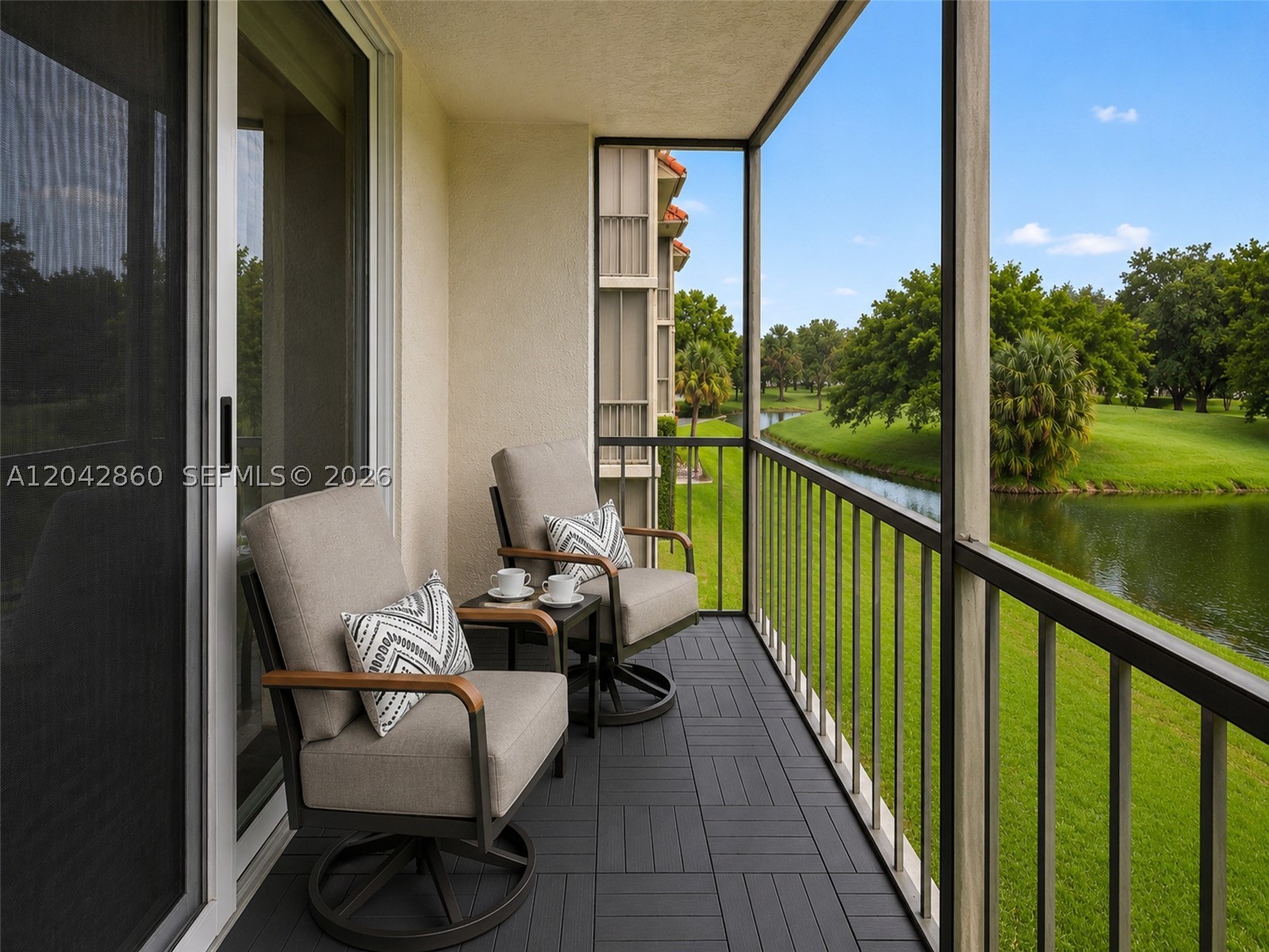 Enjoy breathtaking lake and golf course views from this spacious and bright 2-bedroom, 1.5-bath condo in the desirable Hollybrook Golf & Tennis Club. This well-maintained unit features impact windows and doors, an open living and dining area, tile flooring throughout, generous closet space, and a large screened balcony overlooking the water and golf course. The kitchen features new, never-used stainless steel appliances. Laundry facilities are conveniently located on the same floor just outside the unit. Offered unfurnished.

Rent includes water, internet, basic cable, assigned parking and association fees. Residents enjoy resort-style amenities including golf, driving range, tennis, pickleball, heated pools, fitness center, clubhouse, restaurant, theater, library, BBQ areas, courtesy bus service, social activities, and more.

Association requirements include a minimum 700 credit score for each applicant, annual income of at least $73,360, and association approval. Hollybrook is a 55+ community and at least one occupant must be 55 years of age or older. On Supra Lockbox. Contact Listing Agent for showing instructions. Conveniently located near shopping, dining, entertainment, and major highways. Asking for First month, Last month and Security. NO PETS.