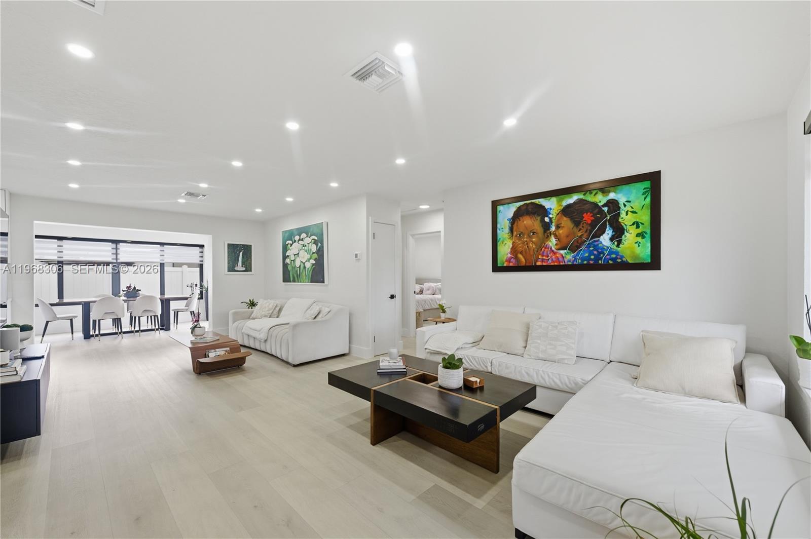 Discover the perfect blend of modern luxury and cozy charm in this meticulously renovated Hollywood, Florida gem. Tucked away in a quiet, serene neighborhood, this home has been reimagined for the buyer who wants sleek style with total peace of mind. The stunning open-concept interior is flooded with natural light and features brand-new appliances, quartz countertops, and designer finishes throughout. From the spa-like bathrooms to the updated systems, every detail has been modernized for high-end comfort. 2025 pdated plumbing, impact windows and doors, updating flooring, paint and brand new AC unit all done with permits. Incentives may apply when using prefer lender Rate Leaf, information in brokers remarks