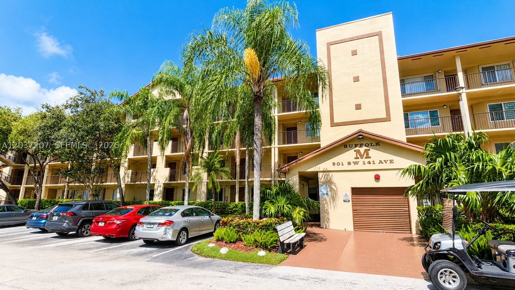 Welcome to this move-in-ready, first-floor lakefront condo in the sought-after 55+ community of Century Village Pembroke Pines. This spacious 1-bedroom, 1.5-bath unit features beautiful water views, abundant storage, tile flooring throughout, stainless steel appliances, an in-unit washer and dryer, and automatic remote-controlled blinds for added comfort and privacy. Assigned parking is conveniently located just steps from your front door. Enjoy resort-style amenities including a clubhouse, fitness center, indoor and outdoor pools, tennis and pickleball courts, golf, theater, courtesy transportation, and countless social activities. Guard-gated with 24/7 security and ideally located near shopping, dining, medical facilities, and major highways. Perfect as a year-round residence or seasonal retreat.