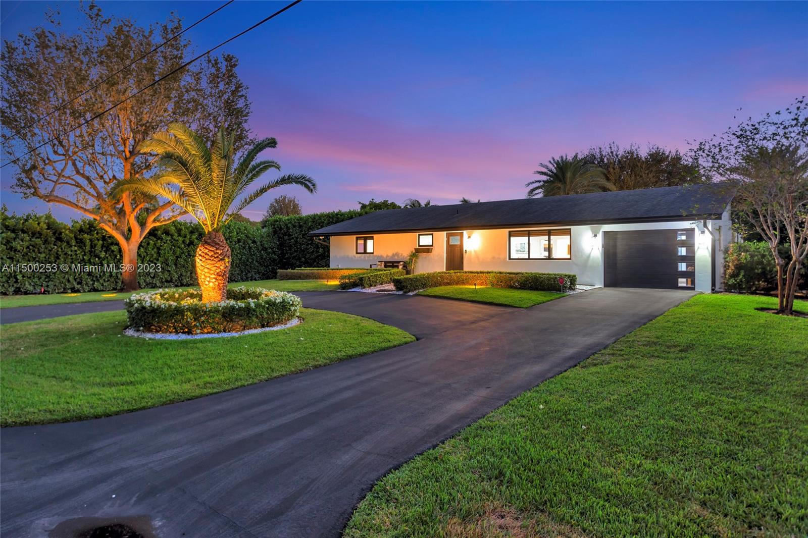 Completely renovated pool home sits on AN ACRE lot with second building. Luxury to include: hurricane windows & doors, smart lighting/keyless entry, new floors, interior/exterior doors, stucco, 24x20 pergola/hot tub, new AC & ducts, full outdoor kitchen, new roof, water purification system, security camera system, high end kitchen, large bonus room with modern fireplace. The over 1 acre lot has mature landscaping including clusia hedges for privacy that are over 12 feet tall. Landscape lighting. Second structure for entertaining/storage or retrofit to create an in-laws quarters for additional living space! Ample storage for boats/RV/ATV. Equipped with a dedicated 50AMP for your RV. Heart of west Davie’s equestrian paradise. No HOA.
