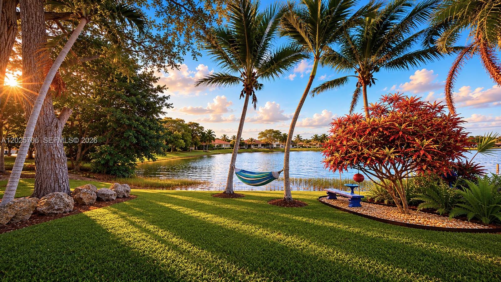 Welcome Home to this beautifully maintained 2-bedroom, 2-bath residence in Homestead offering comfort, style, and serene lakefront living. This move-in ready home features brand-new impact windows and impact sliding glass doors installed at the end of 2025, providing peace of mind, energy efficiency, and abundant natural light.

The updated primary bathroom was completely remodeled less than a year ago, while the second bathroom was updated approximately two years ago. The home also features a 4-year-old Rheem A/C system and newer LG ThinQ stainless steel appliances including the range with air fryer/convection oven and the ThinQ microwave, LG refrigerator,  and LG dishwasher. A garbage disposal was installed two years ago.

Enjoy relaxing mornings overlooking the lake with breathtaking sunrise views from the covered patio featuring an insulated aluminum roof. The impeccably manicured lawn and lush landscaping add to the home’s exceptional curb appeal and inviting outdoor atmosphere.

The community association fee is among the lowest in the area, adding even more value and affordability to this exceptional property.

Conveniently located near shopping, dining, schools, and major roadways, this home combines modern upgrades with tranquil South Florida living.