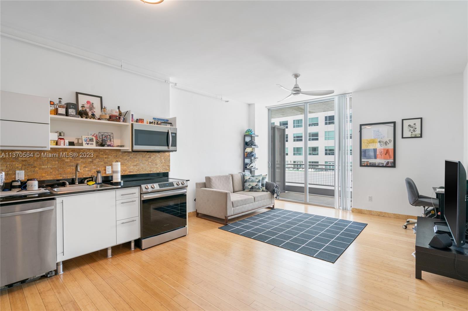 Fully remodeled and converted to a 1/1; Spacious bright property with lots of natural light overlooking the pool deck; enjoy the quiet side of the condo! beautiful hardwood floors, bathroom was completely remodeled in marble with Glass door; 2 built in drawer and 3 full closets.  Balcony overlooking the pool w/marble floors. Neo Vertika condo has amazing amenities; including two gyms, basketball court, beautiful pool (spacious pool deck). 1 assigned parking space plus 1 complimentary valet.