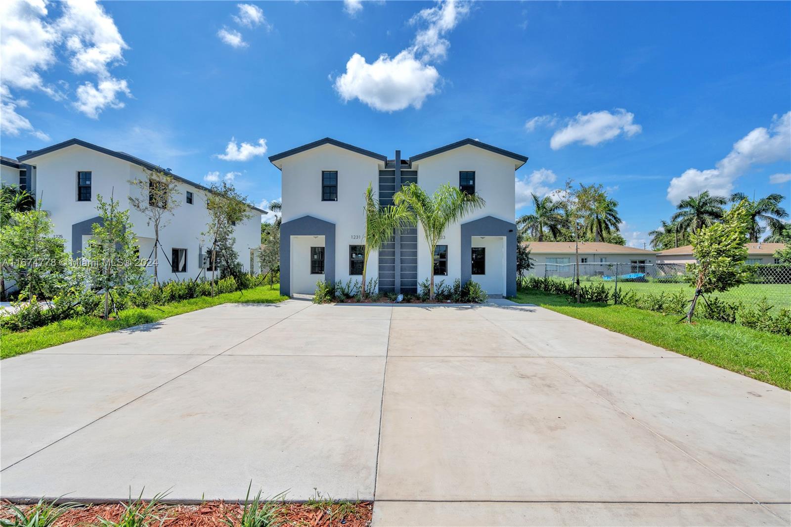 This New Construction Two-Story Twin Home is MOVE-IN READY! Offering over 1,418 sqft of living space with 3BR/2.5BA, showcasing elegant 24x24 Porcelain tile flooring, modern wood kitchen cabinets, sleek stainless-steel appliances, and high-impact windows and doors. The home is surrounded by endless activities and attractions to enjoy! *Please use the Purchase Agreement Attached*