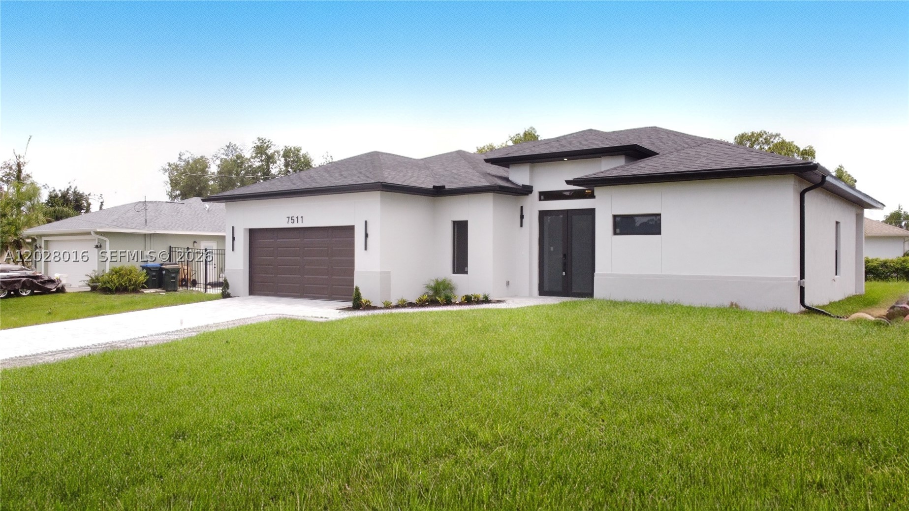 Bask in radiant Florida blue skies with this stunning 2026 brand-new 3-bed, 2-bath single-family home featuring an additional flex room ideal for an office or studio. Offering approximated 2,188  SqFt underroof, the home showcases an expansive open layout designed for modern living, thoughtfully oriented to maximize natural light and seamless indoor-outdoor flow. The Kali House blends comfort, balance, and contemporary style, complemented by premium finishes, energy-efficient features, and storm-ready resilience. Located in a growing community close to shopping and dining, this move-in-ready home delivers the best of Florida living.