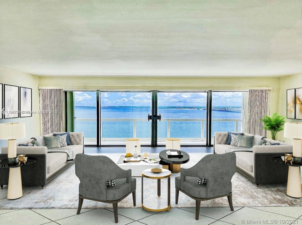 unobstructed ocean View, beautifull 2/2 apartment in the residential area of Brickell, quiet but walking distance to shops and Restaurants. Ceraminc floor, kitchen and bathrooms  have been updated , wash and dryer (Bosch) inside the unit, new blackout and shades.
Brickell Townhouse offers two  tennis court, fitness center, pool  and two jacuzzies with ocean view, grill area and park by the sea. Can be rented furnished or unfurnished.
The Unit is vacant, very easy to show, use showing request or text listing agent.