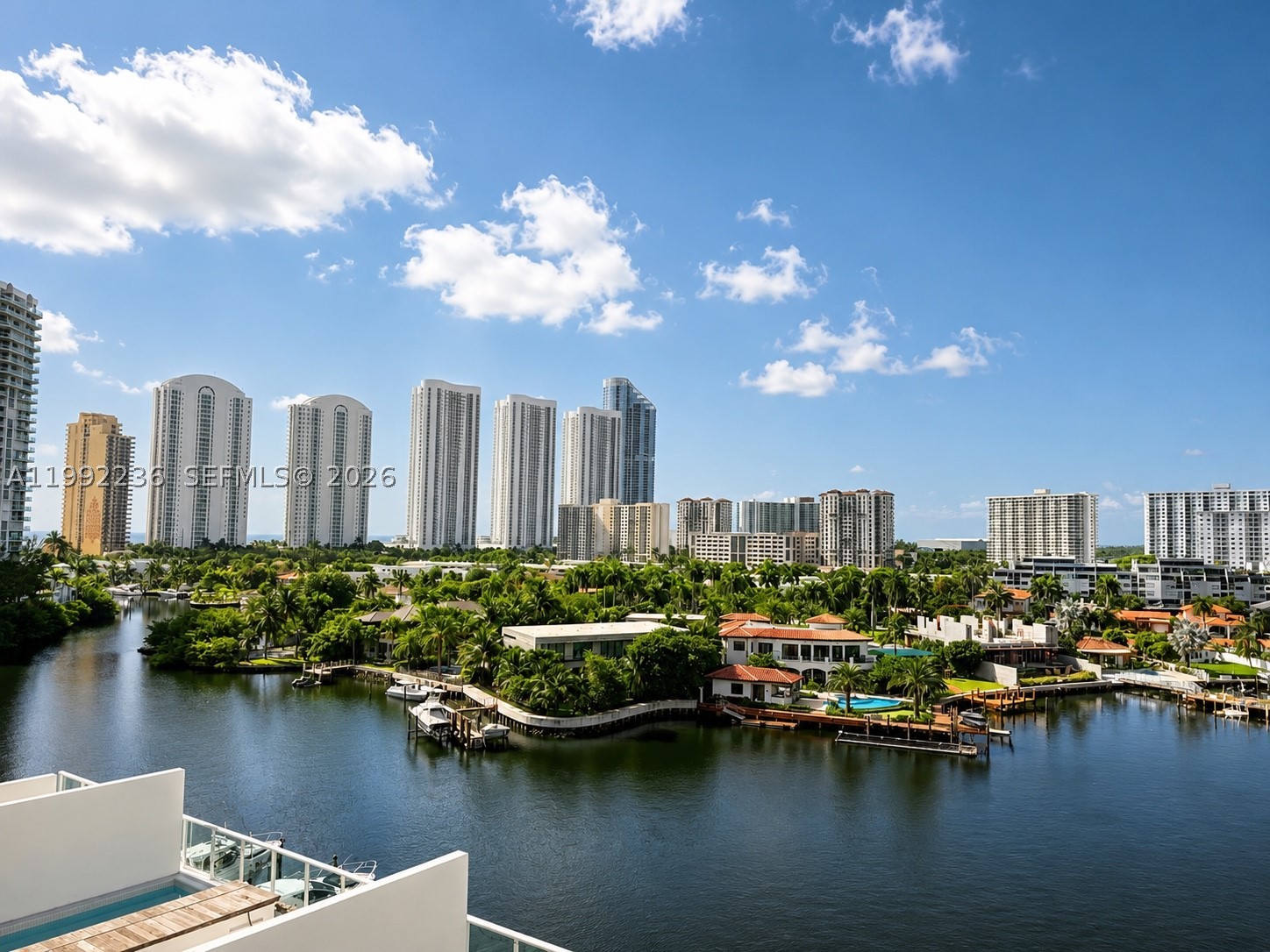 Spectacular, unobstructed water views from this stunning 3-bedroom, 3-bath residence at 400 Sunny Isles. Enjoy wide-angled views overlooking Oleta River State Park from a spacious private balcony. The unit features an upgraded kitchen with Italian cabinetry and stainless steel appliances, along with shades and blackout treatments throughout and custom California closets.

This well-maintained building offers a full-service lifestyle with resort-style amenities including a tennis court, infinity-edge pool, spa, expansive garden-style grounds, private marina, bayfront beach area, and water sports activities.
Prime location close to everything. The unit includes two assigned parking spaces.
