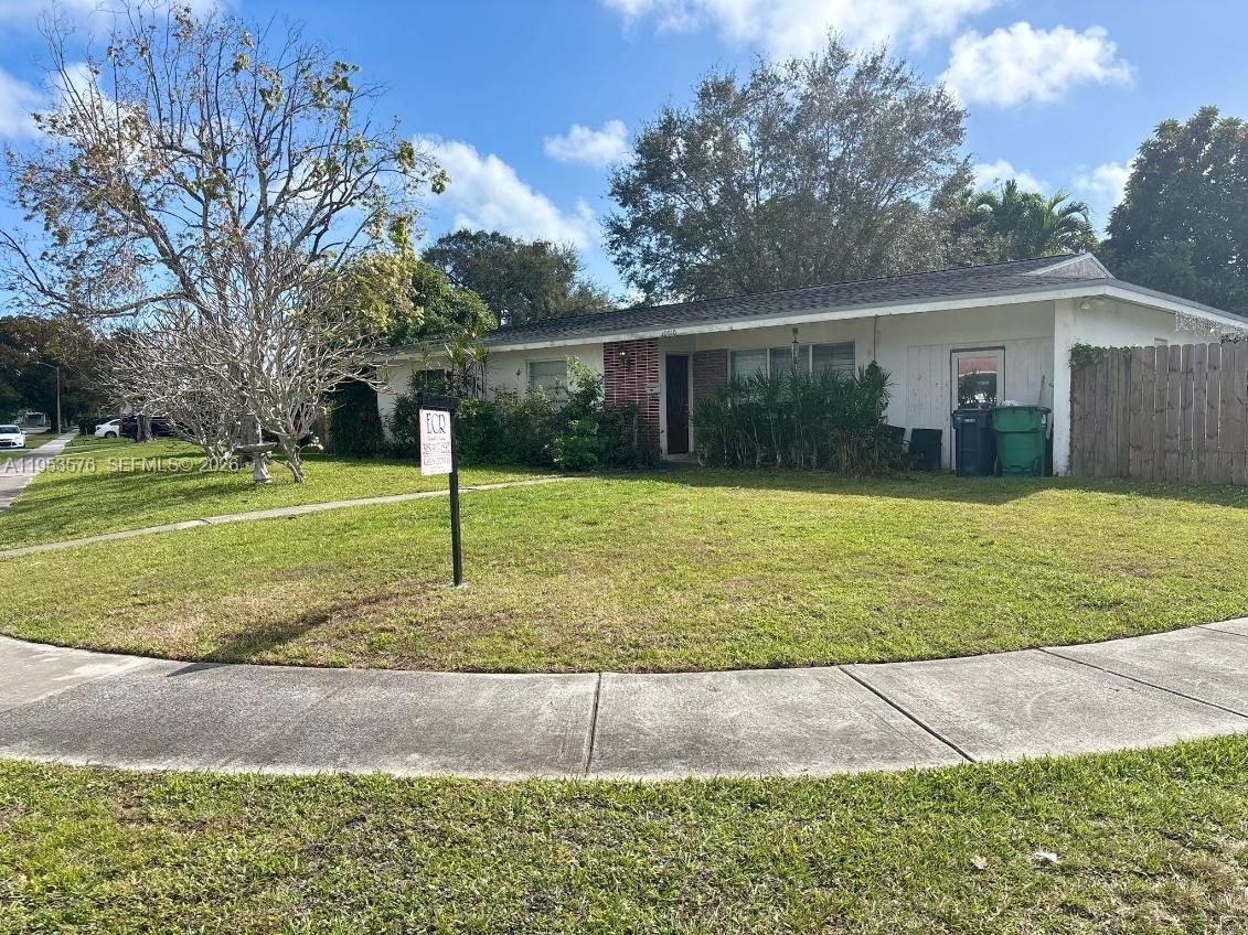 Perfect for growing families, this charming 4-bedroom, 2-bath home offers a warm inviting layout with plenty of space to live, play, and gather. Comfortable bedrooms, functional common areas, and cozy atmosphere make everyday living easy, while the expansive backyard provides endless possibilities for outdoor enjoyment and entertaining. Ideally located near Publix. The Falls, Palmetto Golf Course, Pinecrest, and variety of dining options. Lovingly lived in, this home presents an excellent canvas for cosmetic updates to make it your own and create lasting memories in a place that truly feels like home.