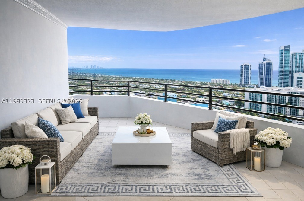 Rare high-floor corner 3BD/2BA at Olympus with panoramic Intracoastal, ocean, and skyline views plus a massive private terrace. Approx. 1,560 SF, split-bedroom layout, updated kitchen, and move-in ready condition. Investor-friendly with immediate rentals allowed, 6-month minimum, up to 2 times per year. Resort-style amenities include marina, dock access, pool, fitness center, tennis, sauna, and 24-hour security. Opportunities like this are limited at Olympus. Call today for pricing, rental details, and private showing availability.