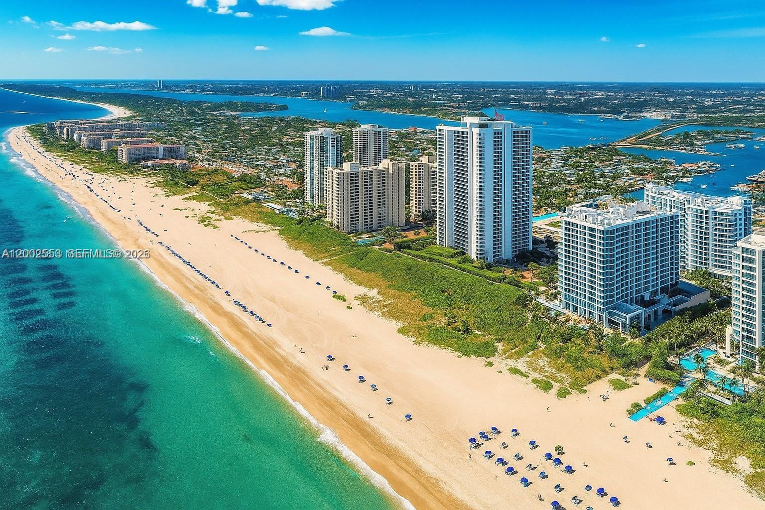 Experience luxury oceanfront living at its finest in this stunning 2-bedroom, 2-bathroom condo on the 12th floor of the brand new Amrit Beach Resort in Riviera Beach. This elegant residence features updated bathrooms, brand new high-end appliances, and modern finishes throughout. Enjoy breathtaking, unobstructed views of the Atlantic from your private balcony. The resort offers world-class amenities including a gorgeous pool overlooking the ocean, state-of-the-art fitness and wellness facilities, and direct beach access. Live the lifestyle you deserve in one of South Florida’s premier beachfront communities. Also offered Monthly Seasonal pricing $20,000, Off-season $15,000, Annual $10,000