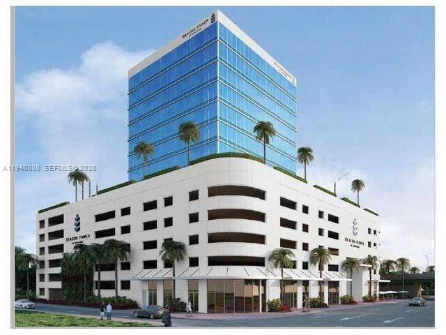 Stunning office space located in the heart of Aventura FL!  The Beacon Tower in Aventura is a contemporary centrally located office building with a roof top patio and dedicated conference areas.  The office is equipped with a glass divider, freshly painted and is move in ready.  Unit faces East, elegant ceiling to floor windows with a view of Avenutra and Sunny Isles.