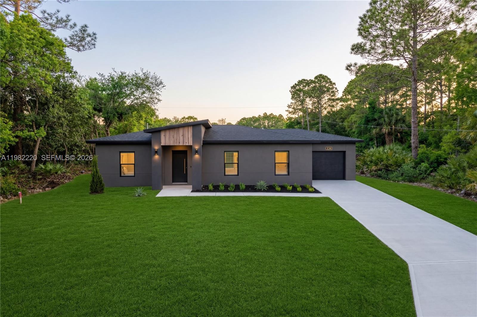 DON'T BE A FOOL BY LETTING THIS OPPORTUNIY PASS BY! With this quality of construction and material selection, this custom home is the BEST choice you can make to call this your home PLUS we are offering THE BEST SELLER'S CONCESSIONS - $8K FLEX CASH & MORE! YOU WILL NOT FIND A HOME LIKE THIS ONE! Experience sophistication, style & smart living in this stunning new home! Built with high-end finishes and designed with a contemporary modern flair, this beauty offers luxurious living at an attainable price. The open-concept floor plan is adorned with large format porcelain tile 24x48 flooring throughout the entire house, custom made wood cabinetry, striking gloss black subway tile backsplash & marble like quartz countertops. Relax in your spacious living room complete with an electric fireplace, 65' LG AIUHD TV & enjoy spa-like bathrooms featuring large-format porcelain tile on shower & tub walls and built-in Bluetooth speakers for a truly immersive experience. Thoughtful touches like Samsung stainless steel appliances, a smart thermostat, electrical tankless water heater, water softener system & Ring smart doorbell. Set on an oversized lot with ample outdoor space & finished with 2'' faux wood blinds throughout, this home is truly move-in ready. CALL NOW!