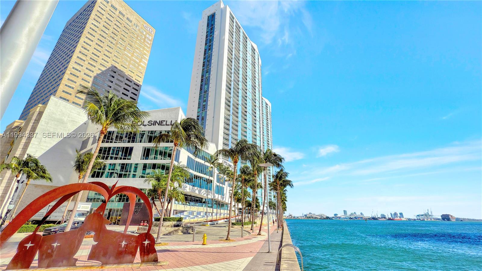 Beautifully furnished residence at One Miami offering stunning city and water views from the 29th floor. This spacious unit features an open layout, with a split floor plan, modern finishes, and is move-in ready for a seamless rental experience. Enjoy living in a full-service building with resort-style amenities including two pools (pools should reopen soon fitness center, 24-hour concierge, valet, and on-site dining. Prime Downtown Miami location just steps from Brickell, Bayfront Park, Whole Foods, and top restaurants. Offered fully furnished.