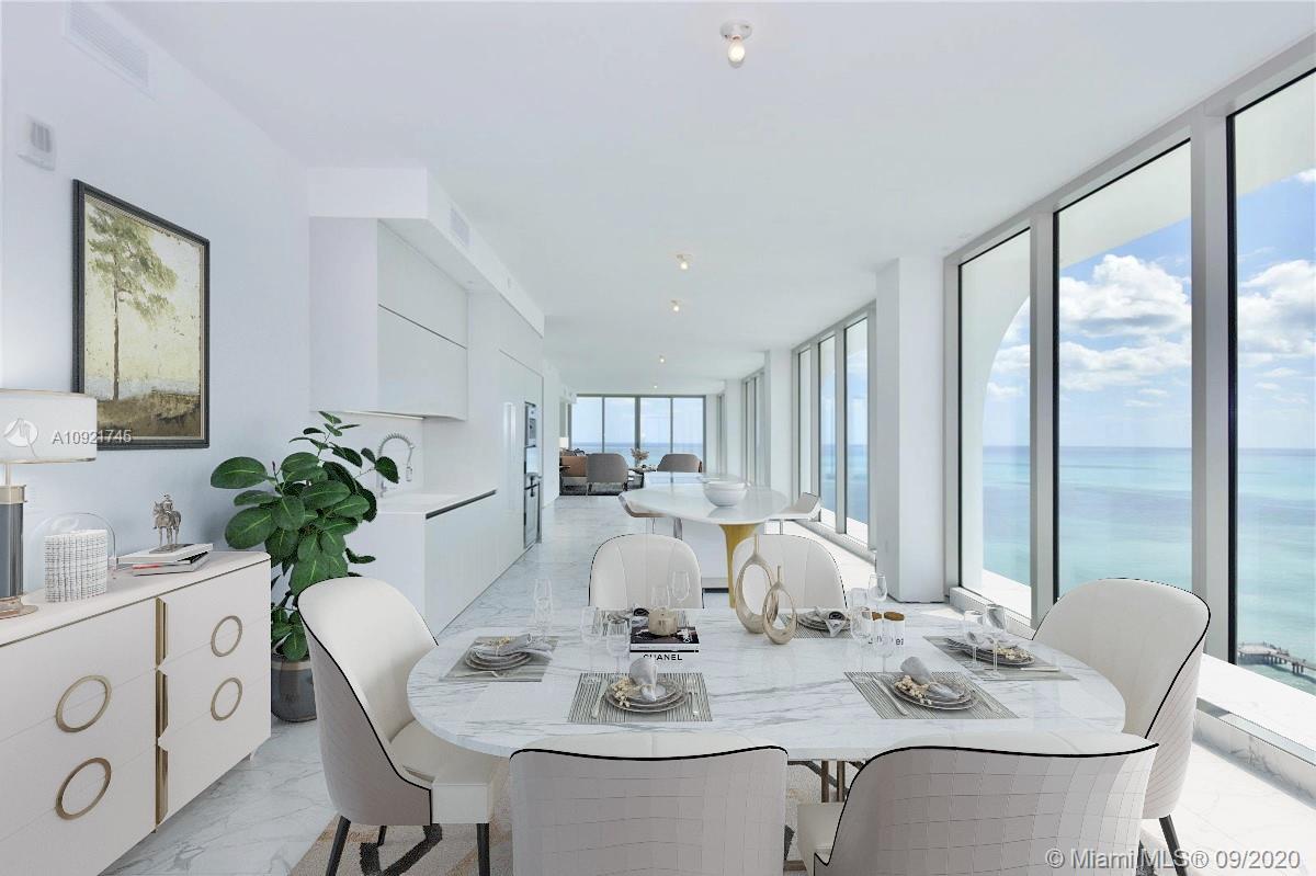 This spacious corner residence features 4 bedrooms 5 full bathrooms and 1 half bathroom with a family room and 5 terraces. Beautiful uninterrupted ocean and skyline views, floor-to-ceiling windows with immense natural sunlight shining through. Amenities feature world-class on-sight dining, fully serviced spa, salon and outdoor water therapy terrace; fitness facilities with sunset yoga deck, Pilates/spin studios; teen tech lounge and toddler's sensory room. Check out our virtual tour video!