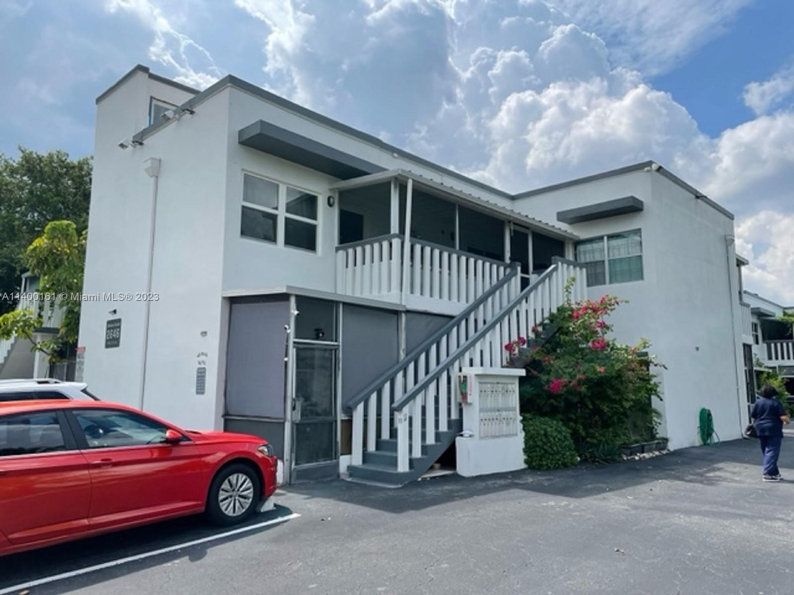 Location - Location!! Walking distance to major shops. Minutes from the beach! Great price for this 2 bedroom, 1 bath condo on ground floor, floor, large private patio access that can be enclosed and roof access for additional enjoyment. Well maintained building with low fees. Central location close to I-95 and walking distance to downtown and major restaurants. this is a must see that will not last. Easy to show.*** Can only be rented after second year. No Short term rental.