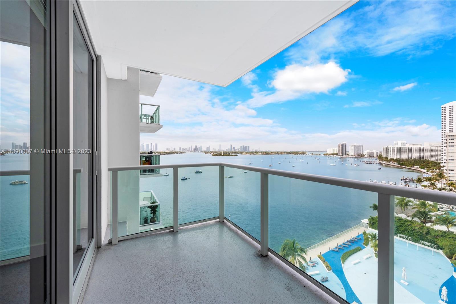 Stunning and just renovated Bayfront 1/1, view of wide bay intracoastal waterway, Miami skyline and sunsets from large glass balcony. Renovated euro design kitchen with white granite counter and full granite backsplash, new appliances, renovated bathroom with eurodesign cabinet, tiled floor and kohler tub doors. Mirador 1000 with concierge services, valet, bayfront swimming pool and hot tub, bbq facilities on the bay. Across the street from Whole Foods market, Starbucks and the best that South Beach has to offer.
SPECIAL ASSESEMENT 1 = $ 300.19 X MONTH UNTILL 03/2028
SPECIAL ASSESEMENT 2 = $ 396.44 X MONTH UNTIL 01/2036
HOA X MONTH $ 964.94
NO PARKING SPACE.  Unit is Rented.