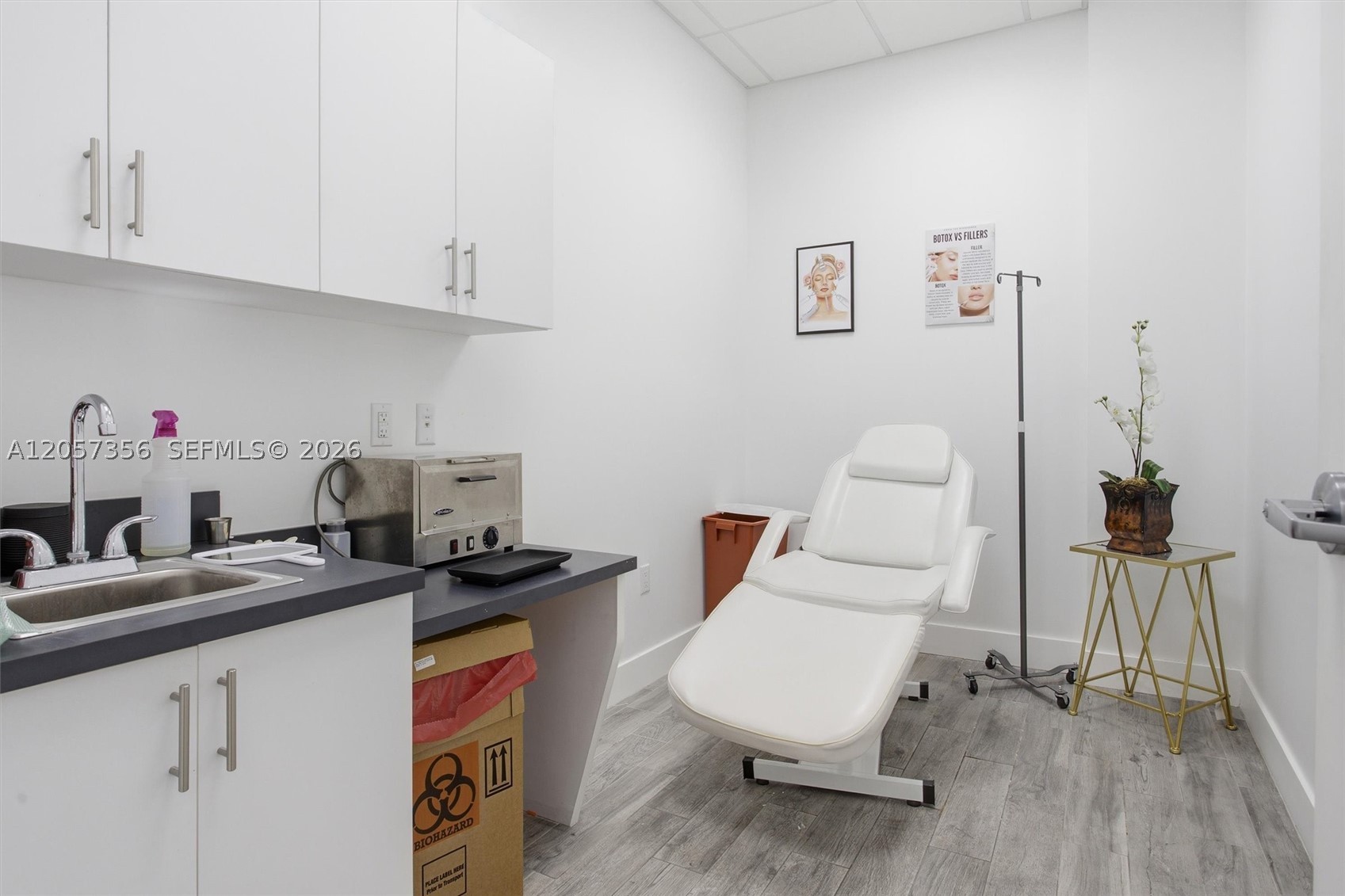 An exceptional dual-asset acquisition opportunity combining an established primary care practice with fee simple
ownership of a fully built-out Class A medical office condominium in one of South Florida's fastest-growing
healthcare markets. This offering presents the rare opportunity to acquire both a thriving family medicine practice and premium medical real estate under a single transaction — an opportunity rarely available in today's market.
Established in 2019, the practice has built a loyal base of approximately 7,000 active patients and earned a
strong reputation for delivering quality care throughout the Doral community. The 1,120 SF suite features over
$150,000 in premium tenant improvements designed to deliver a welcoming patient experience while supporting
efficient clinical workflows. Every element — from the reception desk to the exam rooms — has been thoughtfully
configured. No additional capital improvements are required for immediate operation. Unlike conventional practice acquisitions where occupancy costs remain a perpetual variable, this opportunity includes fee simple ownership of the operating real estate — enabling the purchaser to control expenses, eliminate lease renewal risk, and build long-term equity in one of Miami-Dade County's most dynamic commercial corridors.