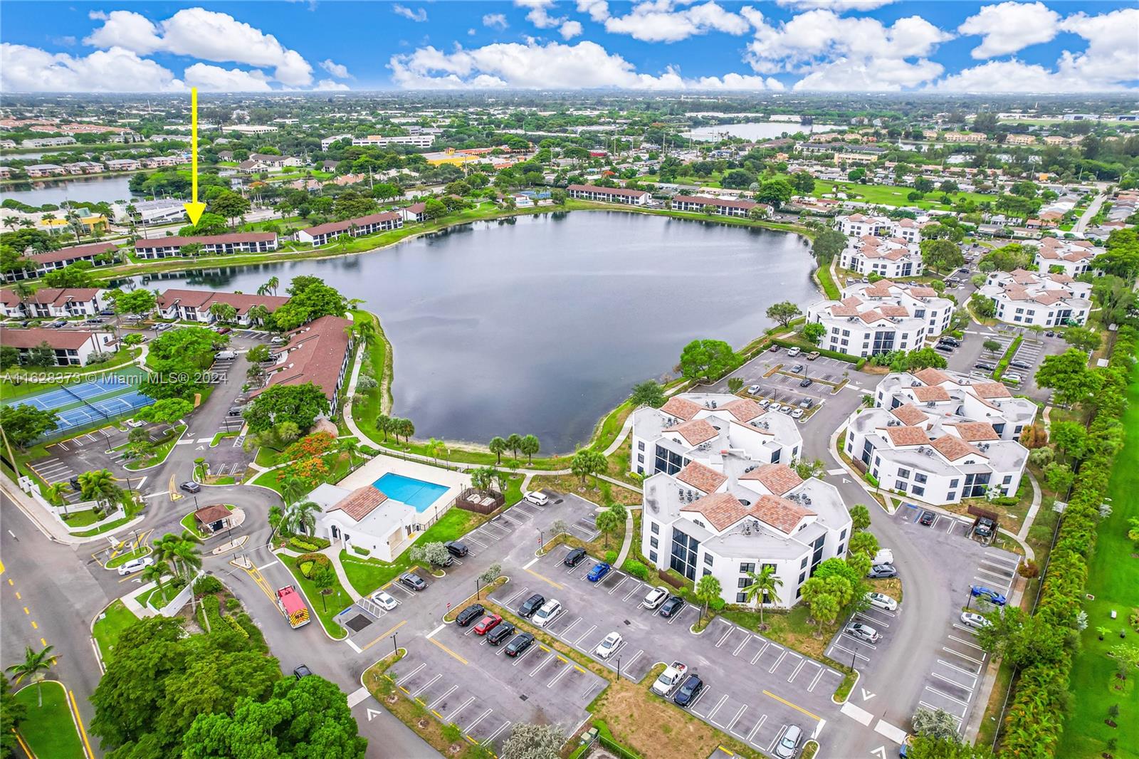 One time opportunity! This is one of the best layouts in the community. First floor unit. Master bedroom has has a beautiful lake view. Small storage in the balcony. Unit is being sold as is.