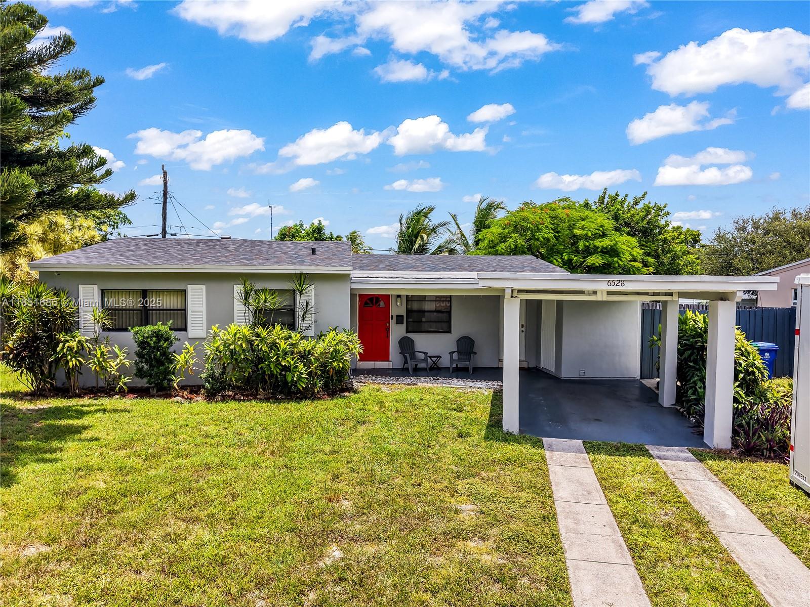 This fantastic 3-bedroom, 2-bath residence is perfect for entertaining with its spacious family room and open concept layout. Enjoy the expansive backyard featuring an in-ground pool secured with a child-proof fence, ideal for family gatherings. Located in a quiet, family-oriented neighborhood near major roads and highways, this home boasts a new roof & water heater installed in 2023 and the AC installed in 2020, along with new bathrooms and a stunning kitchen showcasing stainless steel appliances. Recently painted inside and out, with tile flooring throughout, this property offers both comfort and style.