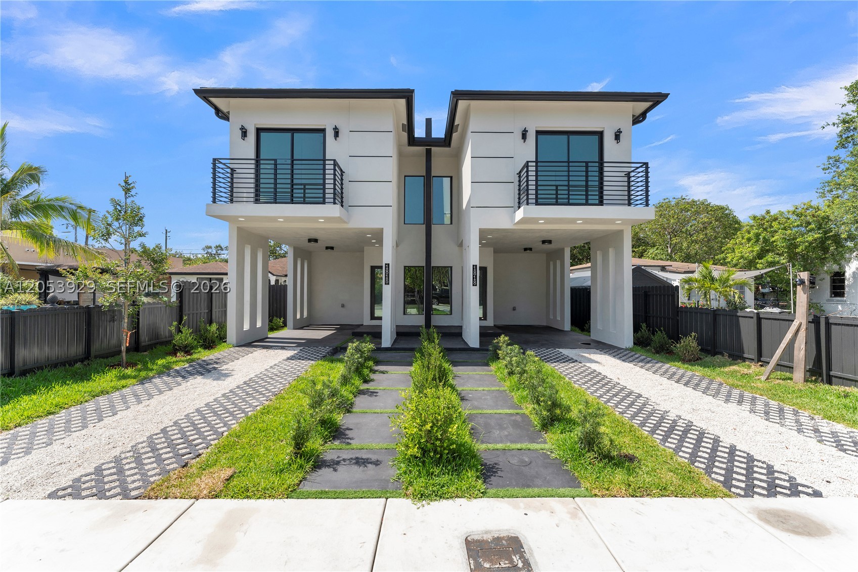 Welcome Home to this New Construction Half Duplex Unit with 4 Bedrooms, 2.5 Bathrooms, and a private entrance. Two-Story Twin Home. Turnkey Paradise & Move-In Ready! Everything Brand New! Modern Luxury Living. Be the 1st to live in this cozy space that offers 2026 New roof, new A/C, new water heater. With freshly painted interior and exterior, plenty of natural lighting, impact/windows, and doors. Quartz kitchen countertop, Stunning open floor plan kitchen with new stainless appliances, new washer and dryer, new installed flooring. Relax the day away in your newly updated bathroom with modern features. Step out onto your private balcony for city view and a carport with outlet for electric car plus additional parking for two cars, a private fenced individual huge backyard, great for entertaining. Located In Miami, Minutes away from Kaseya Center Arena, NU Soccer Stadium A.K.A Freedom Park, Wynwood, Design District, Miami International Airport, Brickell, and Downtown. Close to I-95, major highways, airports, beaches, shopping, restaurants, & entertainment. No HOA! Section 8 Welcome. Fast Approval and Ready for a Quick Move-In! This Won't Last Long!