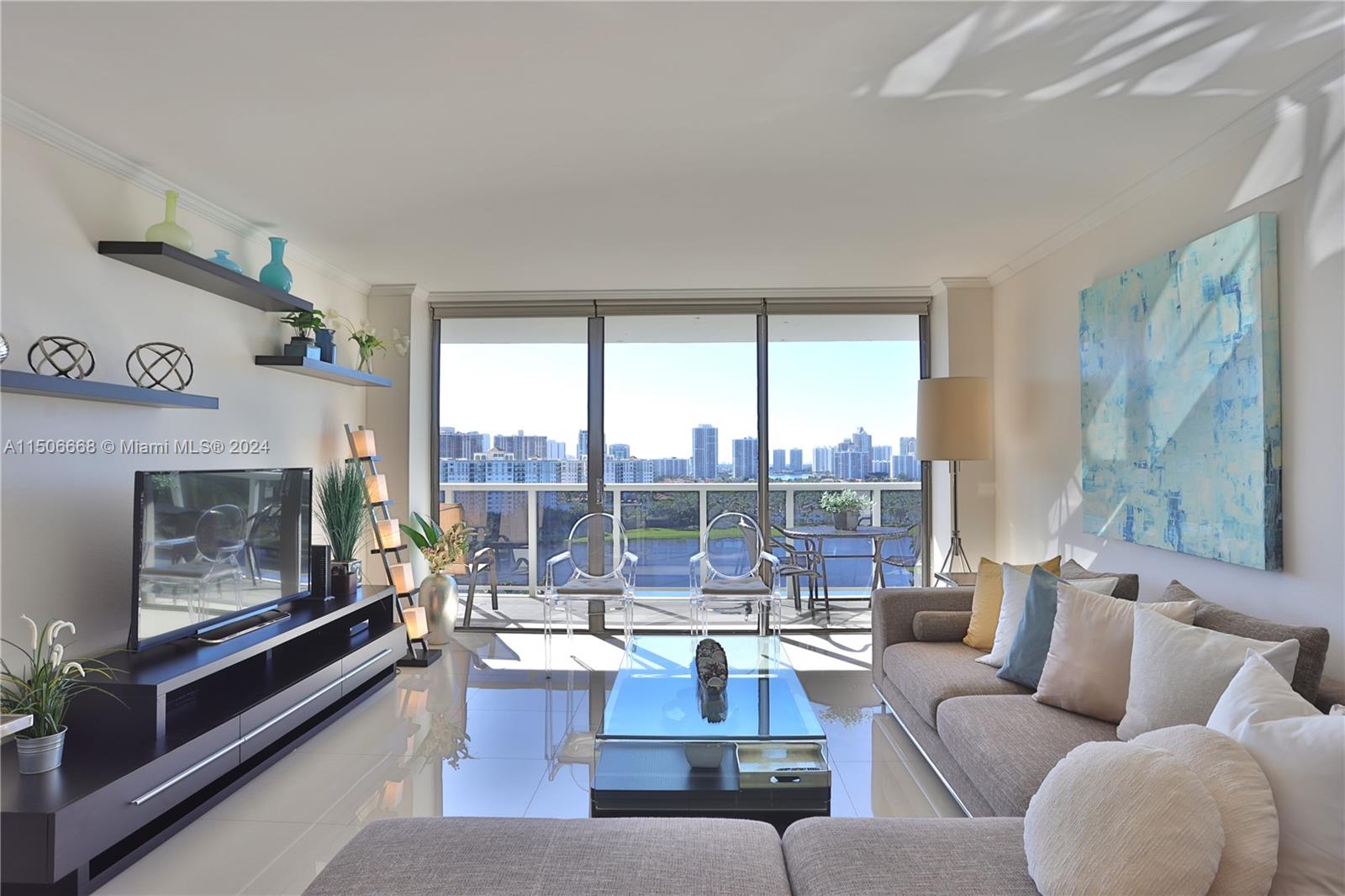 MODERN AND NEAT! ENJOY GORGEOUS VIEWS TO THE EXCLUSIVE TURNBERRY GOLF COURSE AND OCEAN FROM YOUR OPEN GLASS BALCONY! SPACIOUS AND MODERN CONDO AT EL DORADO TOWERS OFFERED FURNISHED: 2 BED + 2 FULL BATHS. PROPERTY FEATURES: PORCELAIN TILE FLOORS, UPDATED WHITE KITCHEN CABINETS WITH GRANITE COUNTER TOPS, UPDATED KITCHEN APPLIANCES, OPEN BALCONY ENCASED IN GLASS FOR UNINTERRUPTED GOLF COURSE VIEWS, UPDATED BATHROOMS. SPLIT BEDROOM FLOOR PLAN. UNIT COMES WITH 2 ASSIGNED *COVERED* PARKING SPACES. BUILDING AMENITIES INCLUDE: COMMUNITY POOL, UPDATED GYM, LARGE BARBECUE AREA WITH SEATING, LIBRARY, CARD ROOM AND MUCH MORE! WALKING DISTANCE TO SHOPS AND RESTAURANTS. STEPS AWAY FROM WORLD RENOWNED AVENTURA MALL. DON'T MISS THIS OPPORTUNITY. AVAILABLE FOR LEASE START ON 02/01/2024.