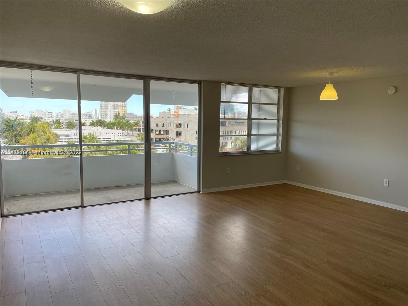 Large top floor 1 bedroom unit with 1.5 bathrooms in great location with beautiful city views. Large closet in primary bedroom. Eat-in kitchen. Laundry facilities on every floor. 1 assigned parking space. Walking distance to the Beach, Bal Harbour Shops, Restaurants, School, and more.