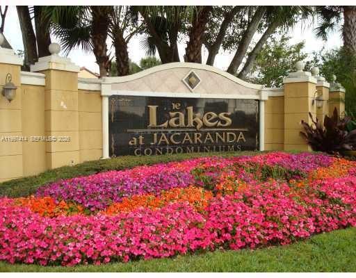 Discover exceptional value in this updated 2 BD, 2 BA corner unit nestled within Lakes of Jacaranda. At 965 sqft, this condo delivers style, comfort, & convenience at an unbeatable price point for South Florida living. Step inside to find a fully remodeled kitchen featuring sleek granite countertops, modern cabinetry & stainless steel appliances — a true culinary haven. Enjoy seamless, carpet-free flooring throughout & the added luxury of your own washer & dryer. The corner unit positioning floods the space w/ natural light while offering enhanced privacy. This unit does have poly piping & once closed, the association will give you 60 days to replace the pipes. The location is where this property truly shines. Sunset Park sits just steps away, perfect for morning strolls or afternoon relaxation. Publix at Plantation Promenade is minutes down the road for everyday essentials, while the iconic Sawgrass Mills mall offers world-class shopping & dining nearby. You're also moments from Fort Lauderdale, Hollywood International Airport, Las Olas Boulevard, pristine beaches & legendary entertainment at the Hard Rock. Major highways including 595, I-75, I-95 & Florida's Turnpike place everything within effortless reach. Community amenities rival any resort — two sparkling pools, a heated jacuzzi, lighted tennis courts, a lakefront jogging trail, fitness center, clubhouse & BBQ areas. This pet-friendly community even features a dedicated car care center.