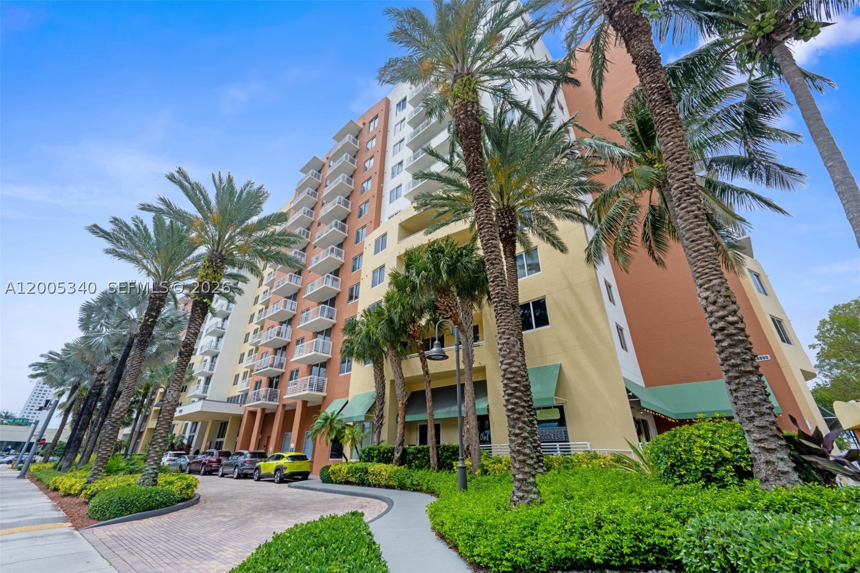 The largest 2-bedroom floor plan in Venture East, offering 1,252 square feet under A/C and a spacious split-bedroom layout that lives more like a home than a typical condominium. Bright and move-in ready, this residence features expansive living and dining areas, porcelain flooring throughout, walk-in closets, an in-unit washer and dryer, and a private covered balcony overlooking the resort-style pool and tropical landscaping.

Whether you're looking for a primary residence, seasonal retreat, or investment property, this home offers exceptional flexibility and value. Venture East residents enjoy two resort-style pools, a fitness center, clubhouse, business center, valet service, 24-hour security, and beautifully maintained grounds. Ideally located in the heart of Aventura, just minutes from Aventura Mall, Founders Park, Brightline, Gulfstream, beaches, restaurants, and top-rated schools.

One of the best opportunities to own the largest 2-bedroom model in one of Aventura's most convenient and desirable communities. Easy to show.