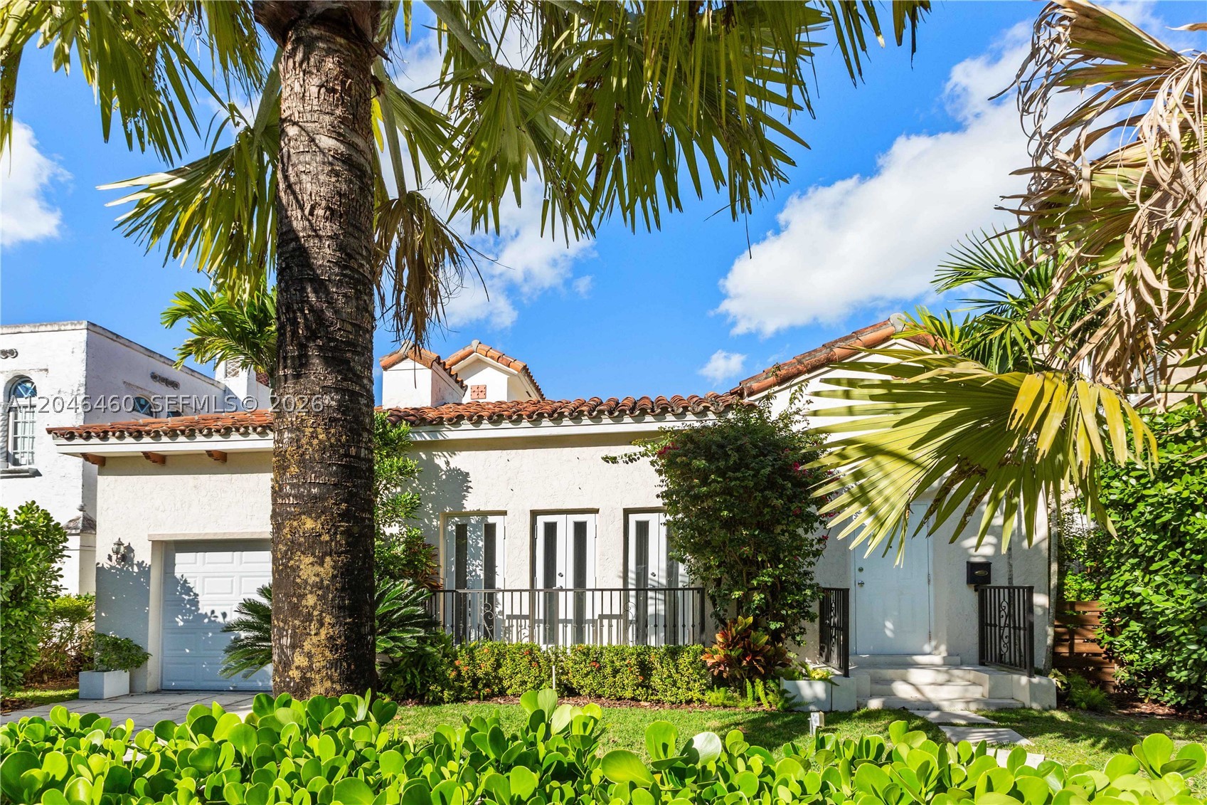 Exceptional 1925 Gables Spanish that offers ample space and a touch of modern. 3-Bedrooms, 3-Baths and plenty of living space throughout. Sip on a glass of wine in the European style courtyard and relax your worries away under the shade of a beautiful Mango tree, Bougainvilleas and surround yourself in the Lucious green landscaping. This home has 2 primary bedrooms, Walk in Closet, Private balcony and a one car garage. It has 2800 sq ft of peace and quiet. Impact windows and doors throughout and is just minutes from downtown Coral Gables!
