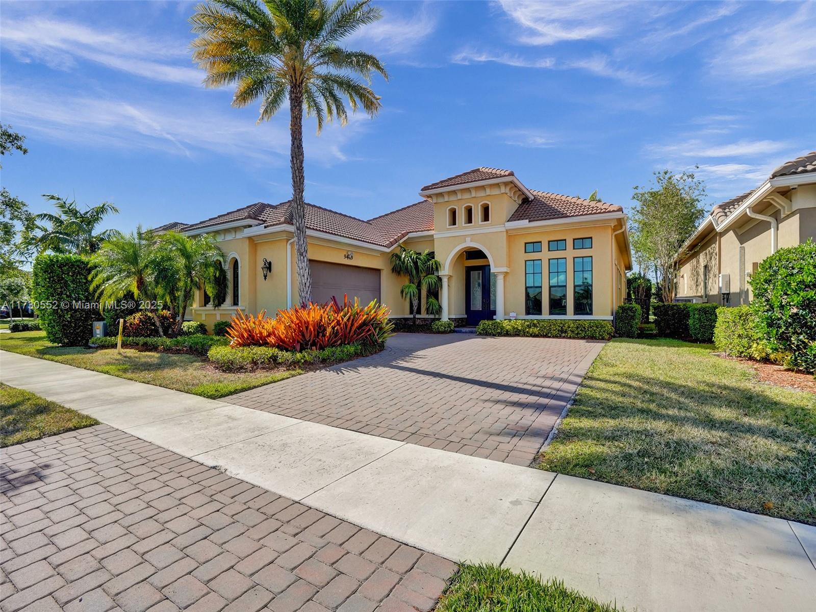 Welcome to the Four Seasons of Parkland! This stunning property boasts a spacious open floor plan, nearly 3,000 sqft of living space, a grand formal dining room, three rooms, two massive suites, each with expansive walk-in closets and huge walk in showers/tubs and a third flex room that could be easily used as a bedroom or executive office. Outside features a spa-style pool, offering views of the lake and fountain, completed with a covered lanai. All-inclusive 55+ ,resort-at-home lifestyle, with amenities and activities; 24,000ft² clubhouse, Deli, Gym, and Resort Pool, tennis, pickleball, bocce ball courts, billiards, ping pong & more!
